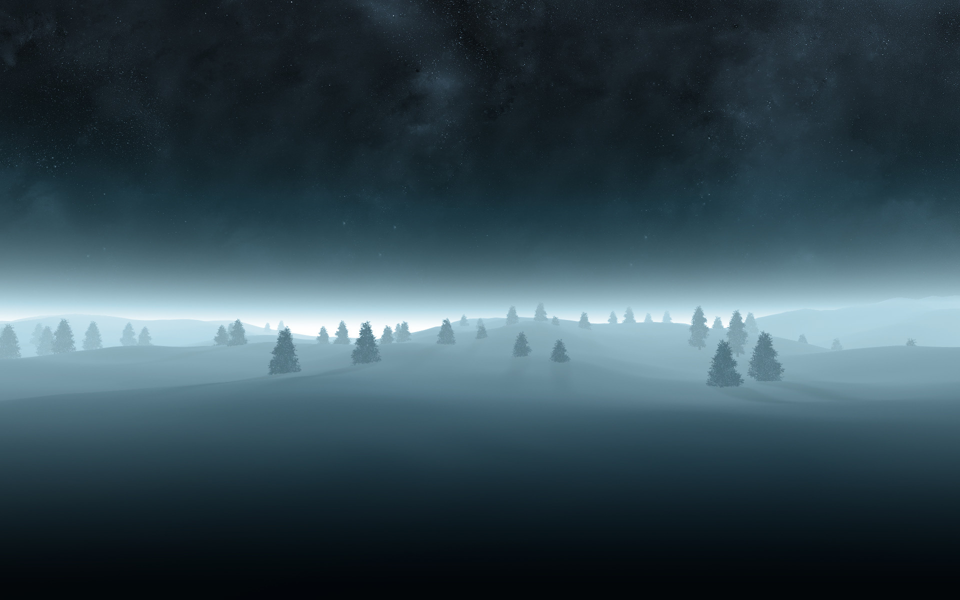 1920x1200 Beautiful vector image of a winter ...