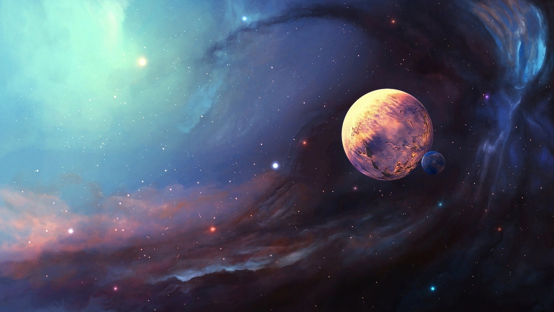 1920x1080 Space planet nebulae