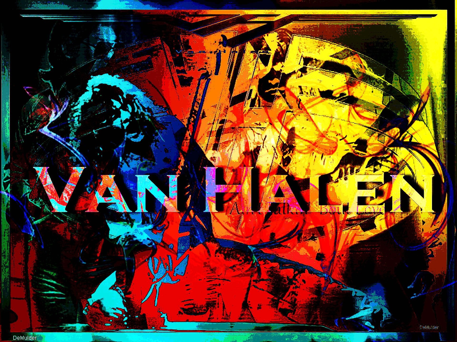 1920x1440 VAN HALEN hard rock heavy metal classic poster psychedelic wallpaper |   | 366423 | WallpaperUP