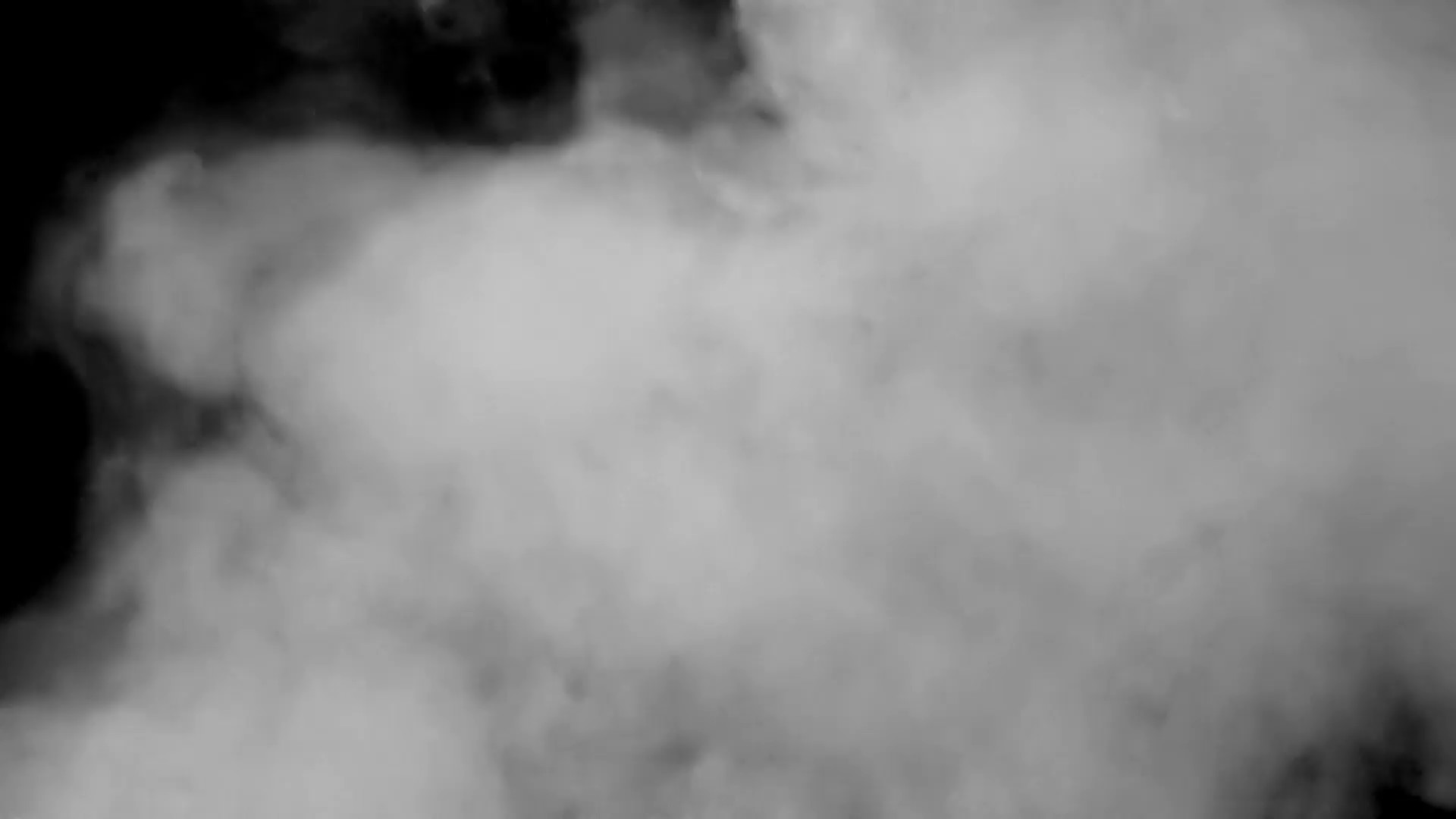 1920x1080 Grey smoke black background pipe. Abstract smoke background, desaturated  grey steam shapes rising like clouds from a pipe. Studio shot.