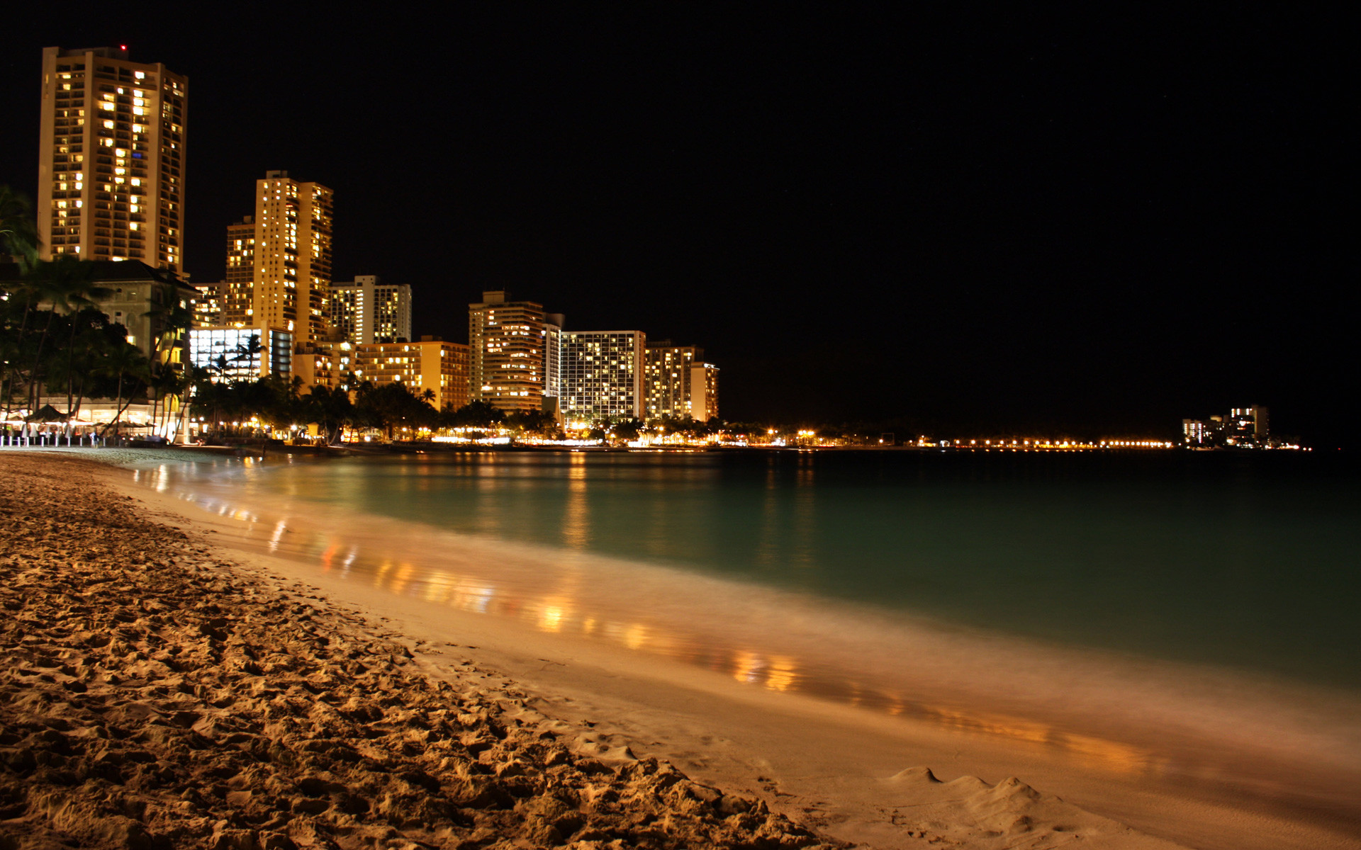 1920x1200 Night Beach Wallpaper Full HD With Wallpapers Wide Resolution  px  672.12 KB