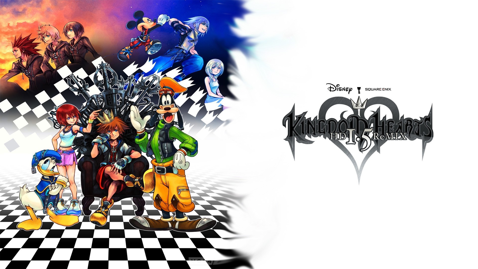 1920x1080 Oficial wallpaper Kingdom Hearts HD I.5 ReMIX Sora, Kairi, Riku, Donal,  Goofy, Mickey, Namine, Xion, Roxas and Axel | Kingdom Hearts HD I.5 ReMIX  ...