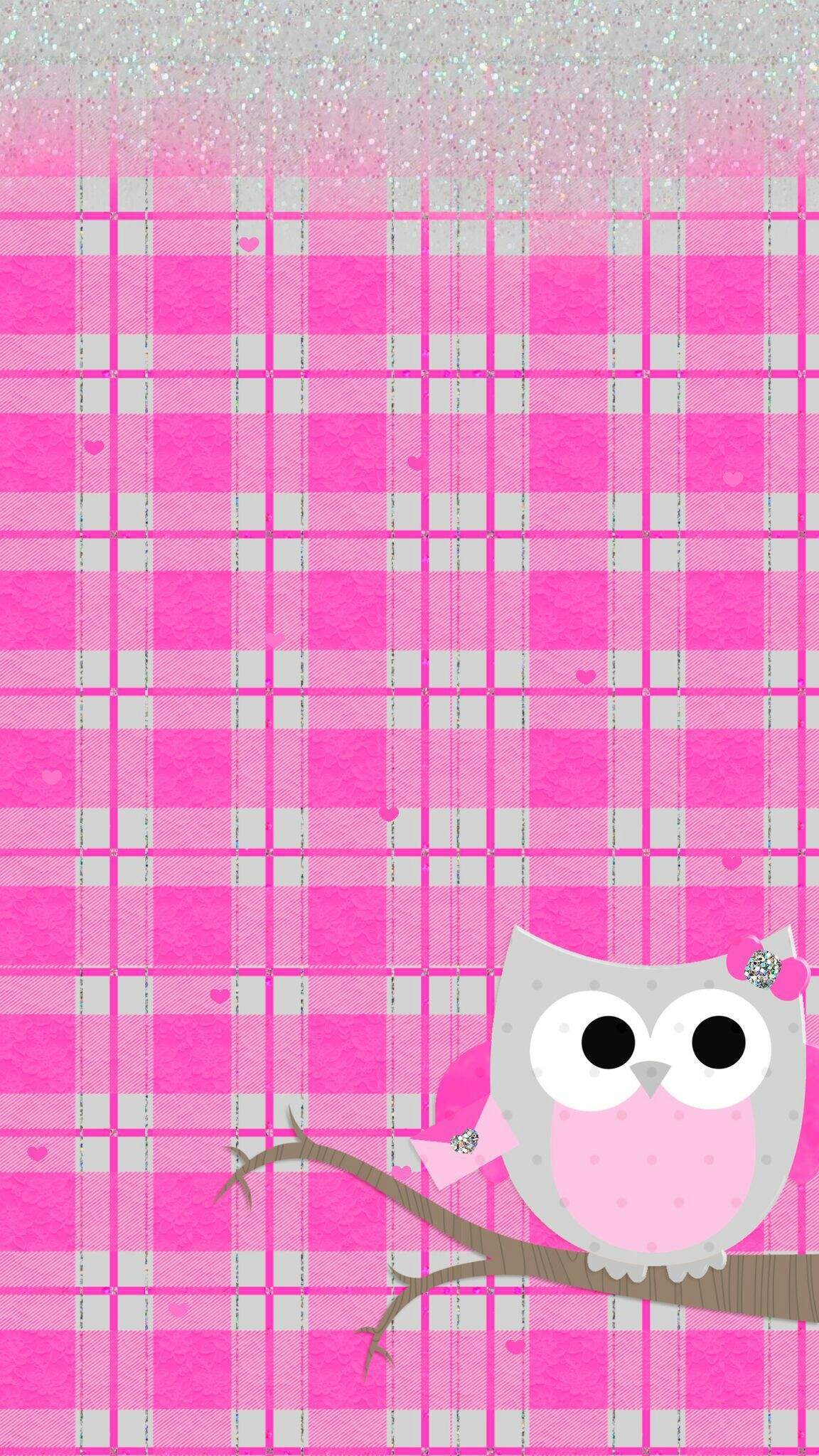 1152x2048 Pink cute owl wallpaper