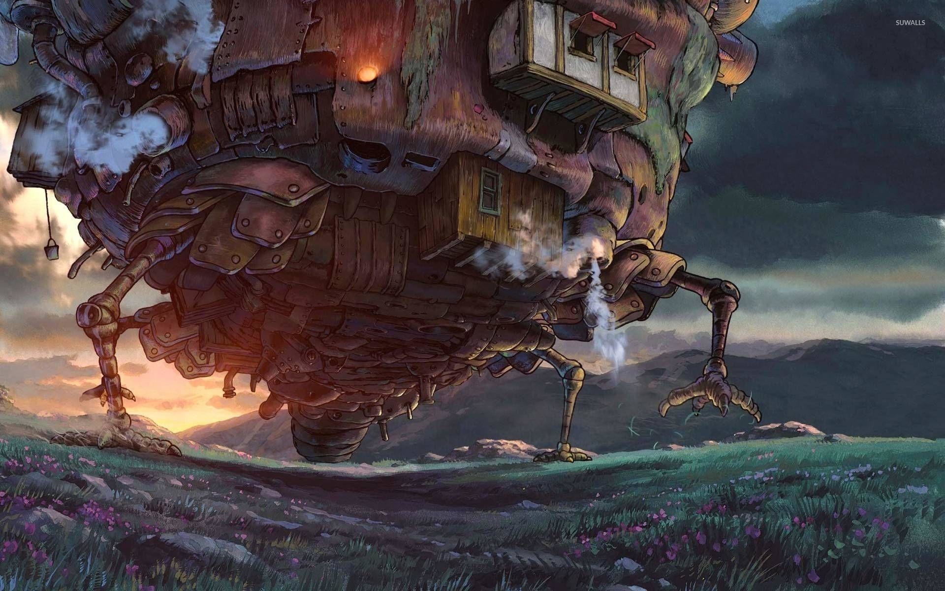 Howls Moving Castle Phone Wallpaper  Mobile Abyss