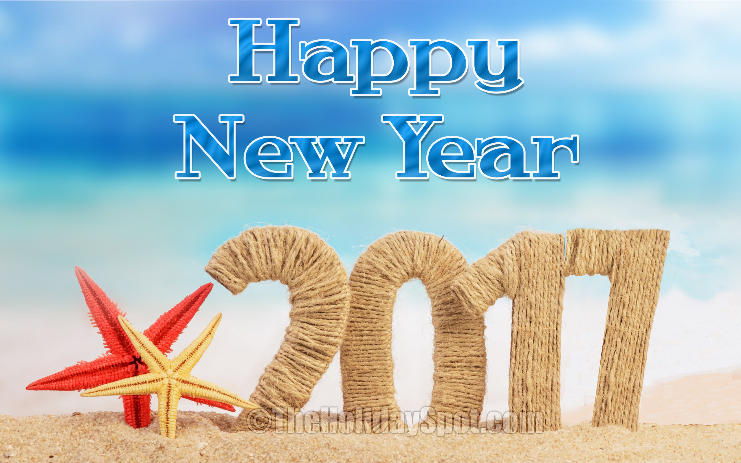 2560x1600 New Year Wallpaper - Happy New Year with rope