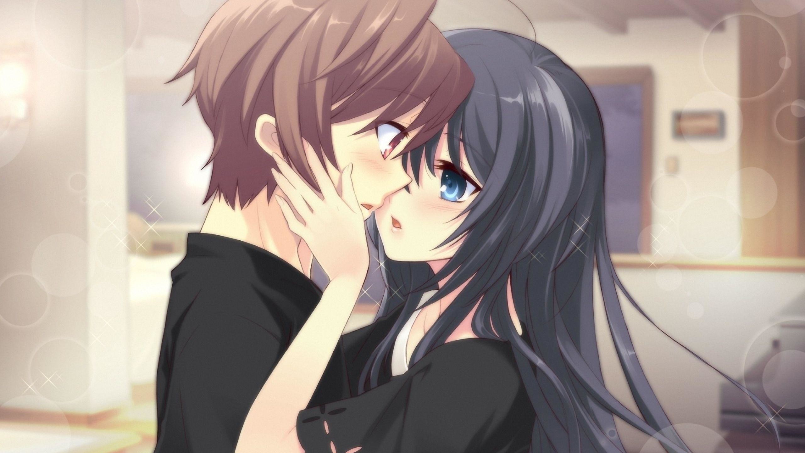 2560x1440 Cute Anime Couple Wallpaper | Download Wallpapers