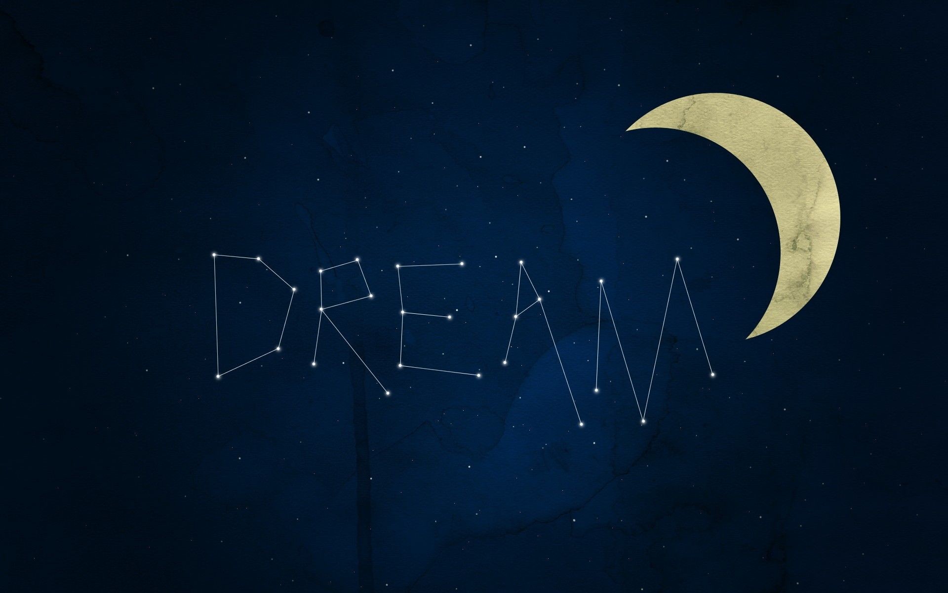 1920x1200 typography, dreams, night sky, Constellations, crescent moon ... typography  ...