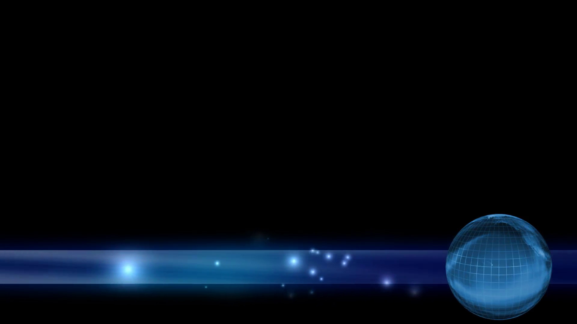 1920x1080 Subscription Library Spinning Globe and Flares Lower Third