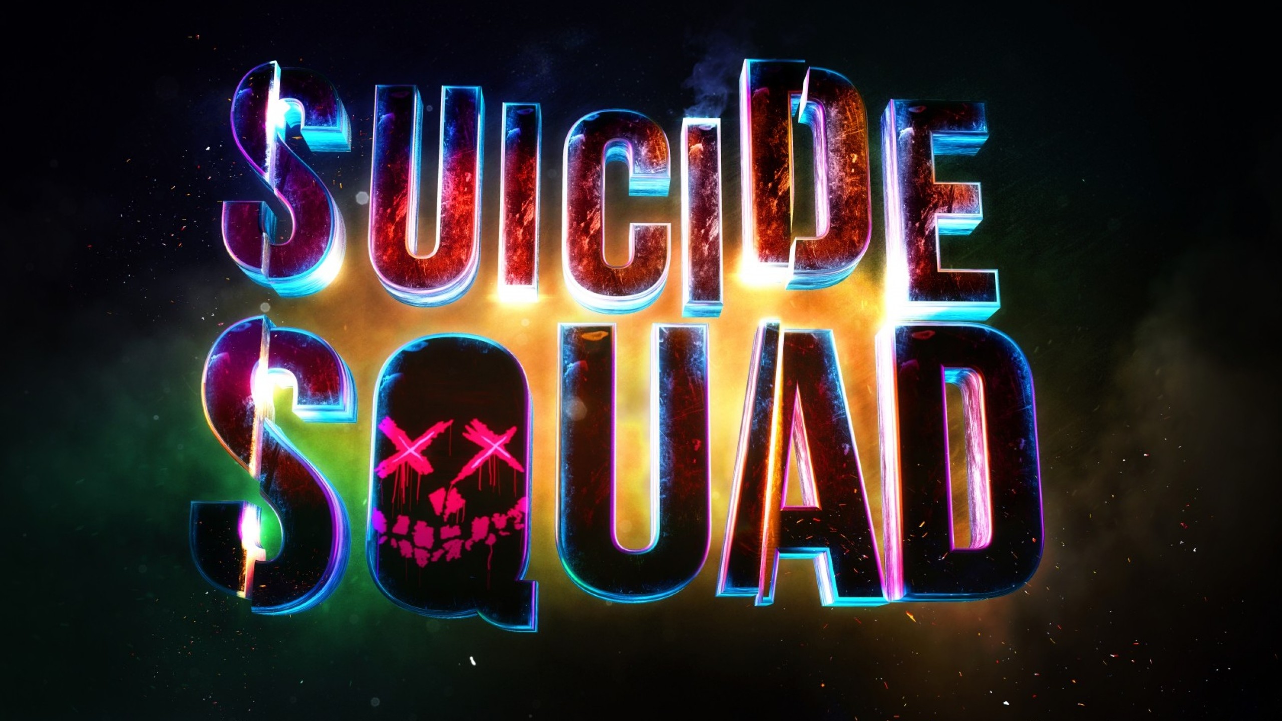 2560x1440 Preview wallpaper suicide squad, logo, art 