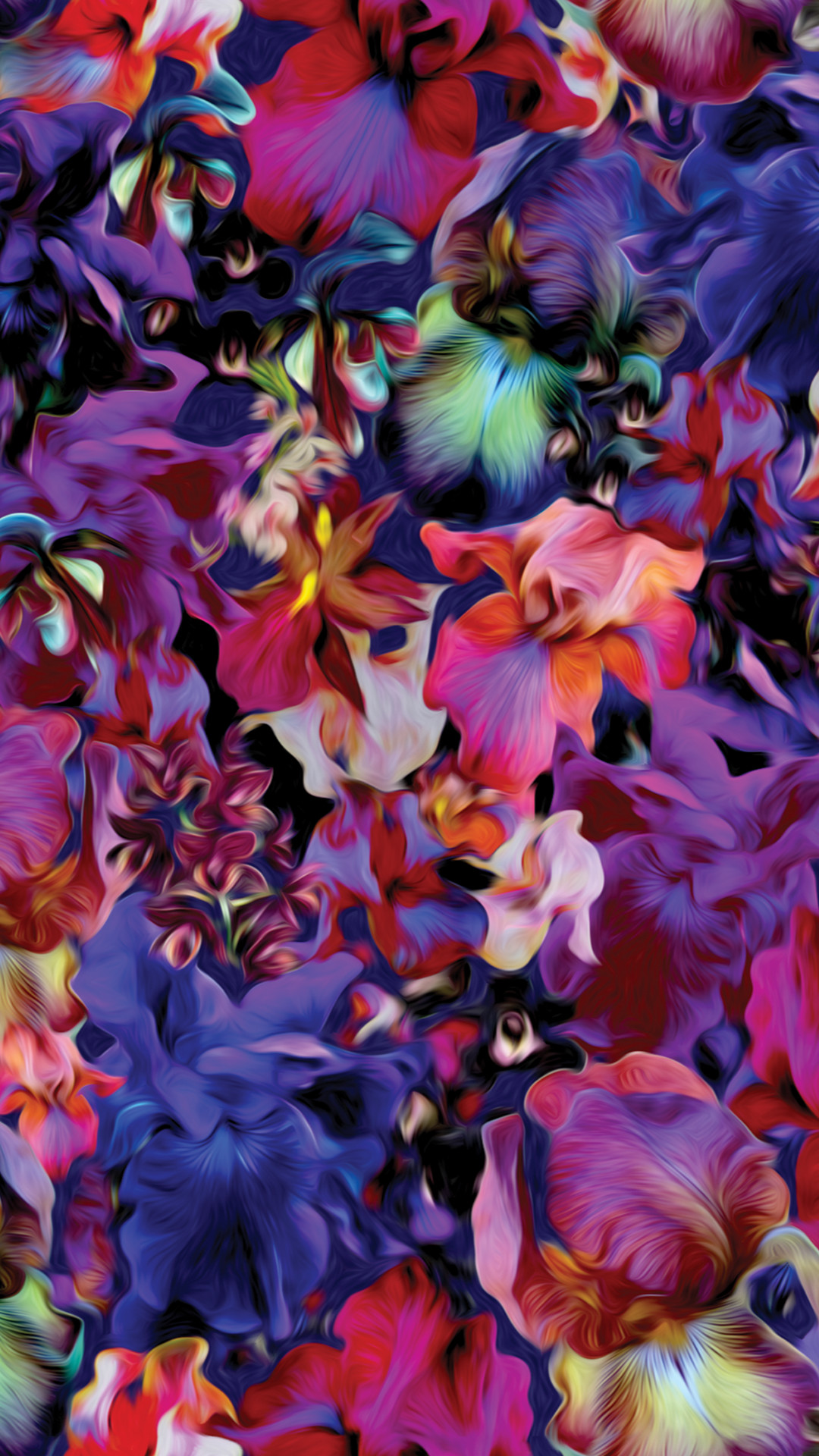 1080x1920 Lush Floral/Beaming Orchid