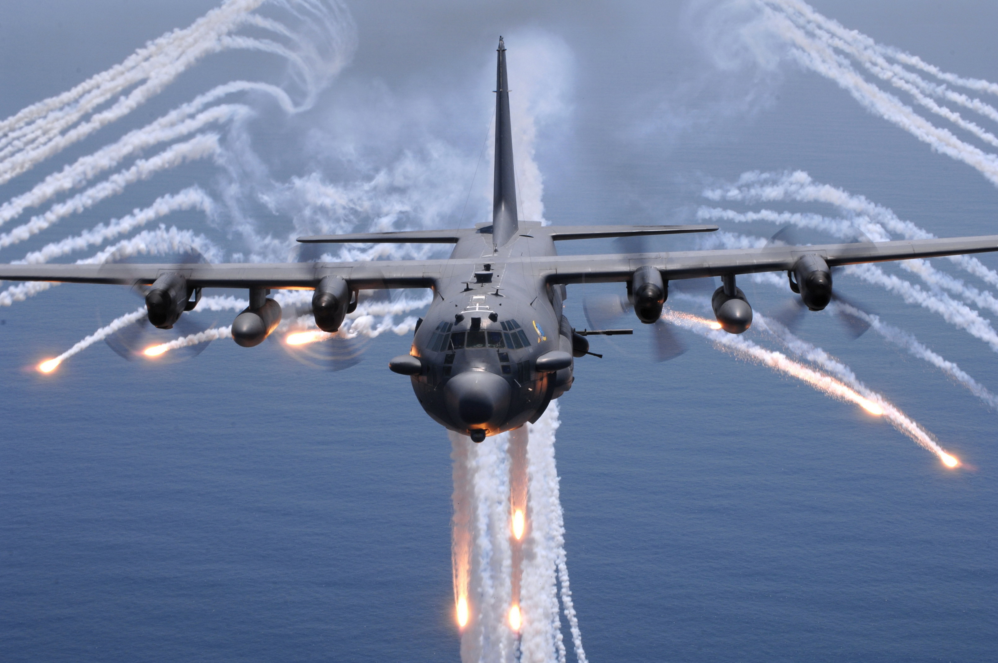 3216x2136 HD Wallpaper | Background Image ID:233539.  Military Lockheed AC- 130