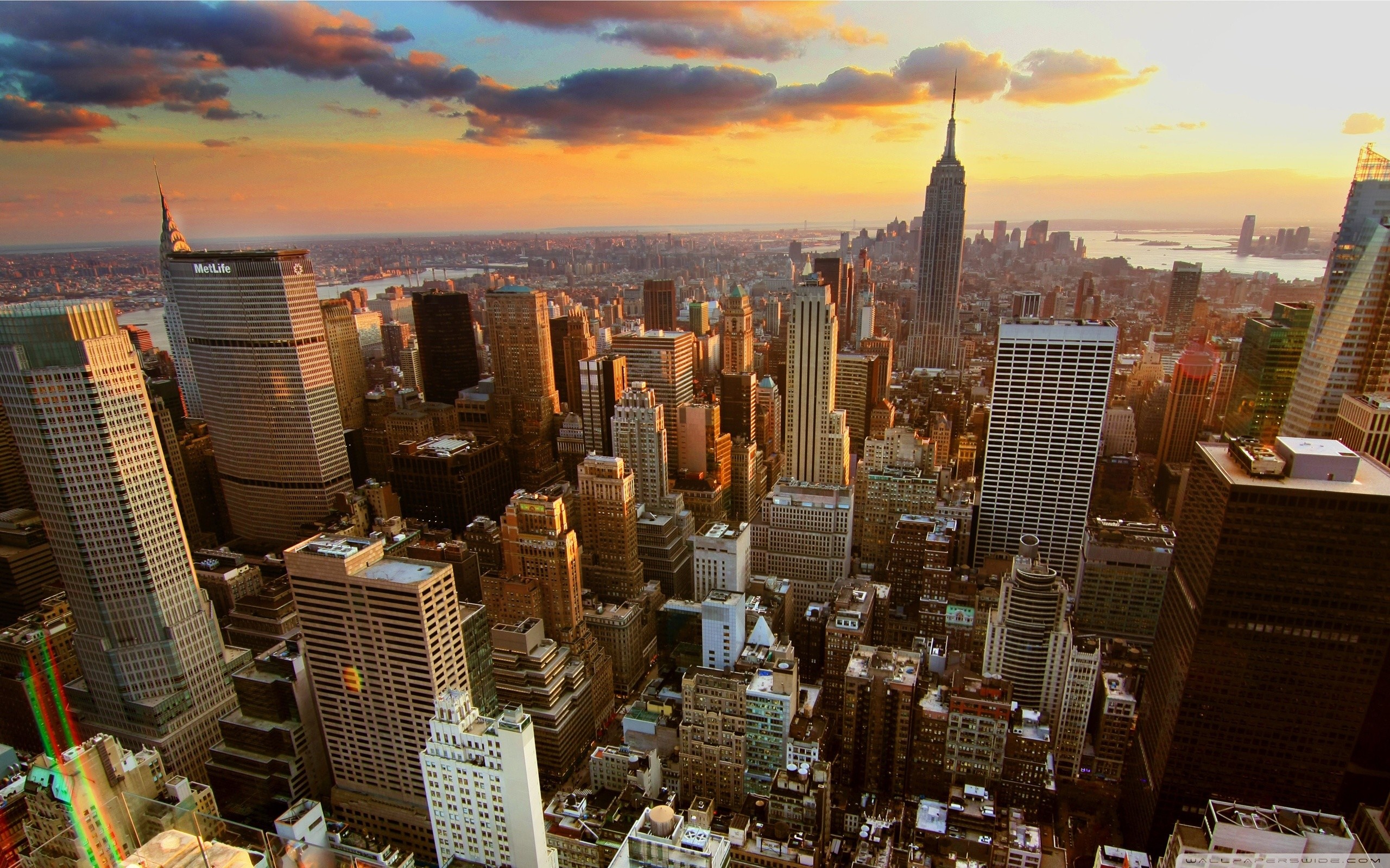 2560x1600 Aerial View Of New York City HD desktop wallpaper : High .