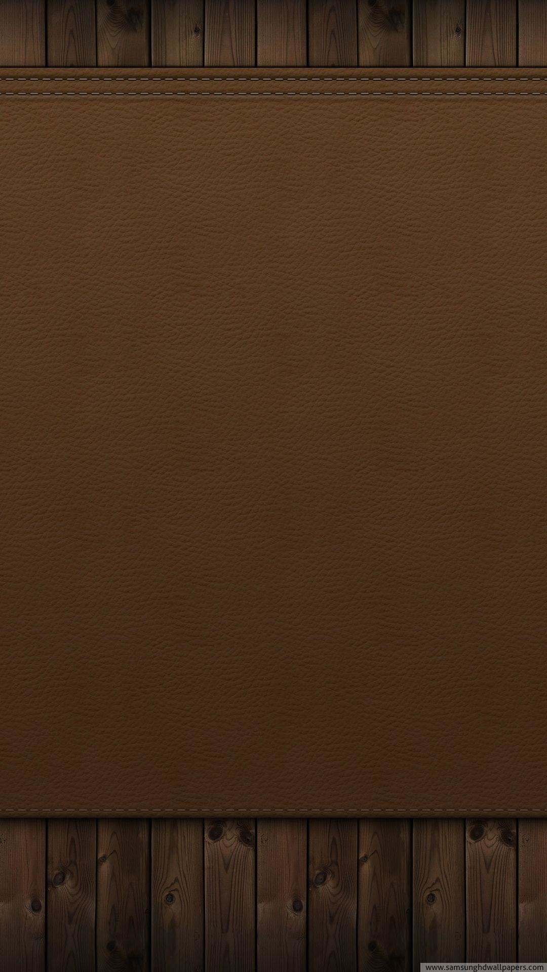 1080x1920 Wood and leather wall HD Samsung S4 wallpaper