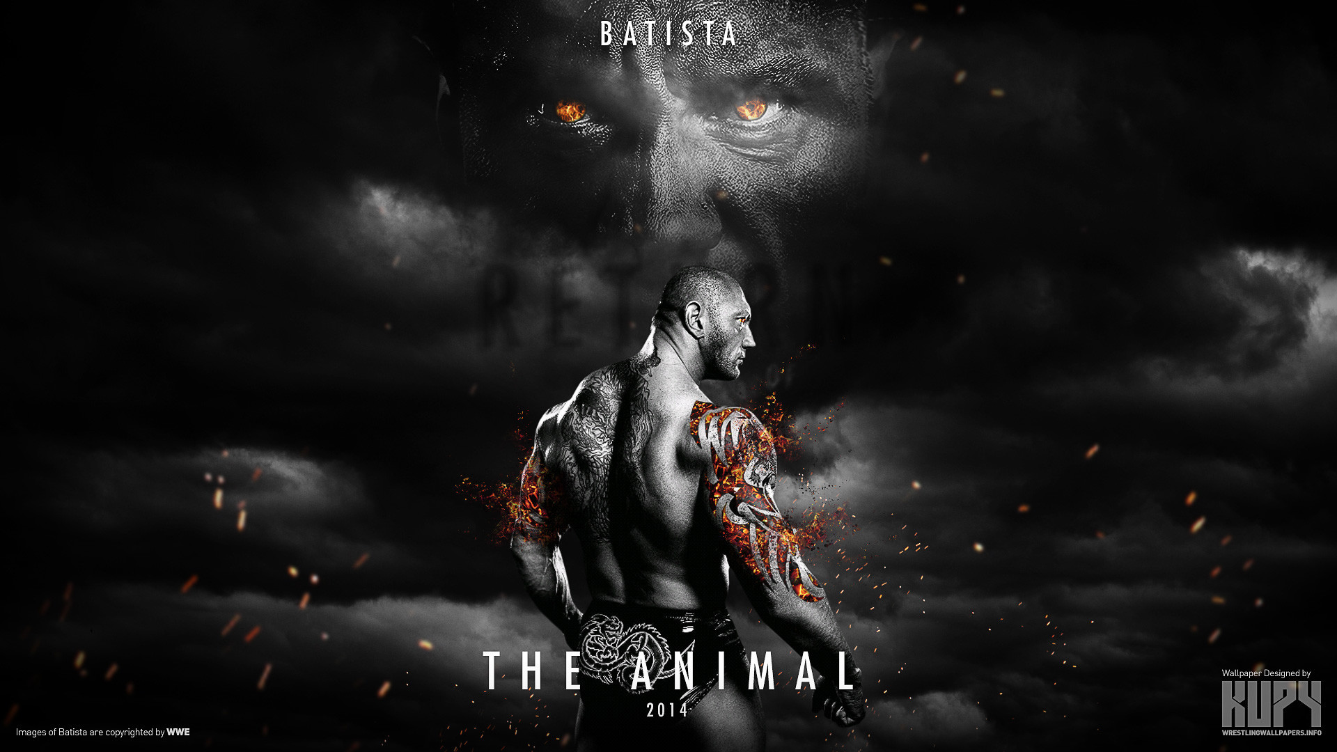 1920x1080  Download WWE Dave Batista 2014 Free wallpaper in Sports wallpapers  .