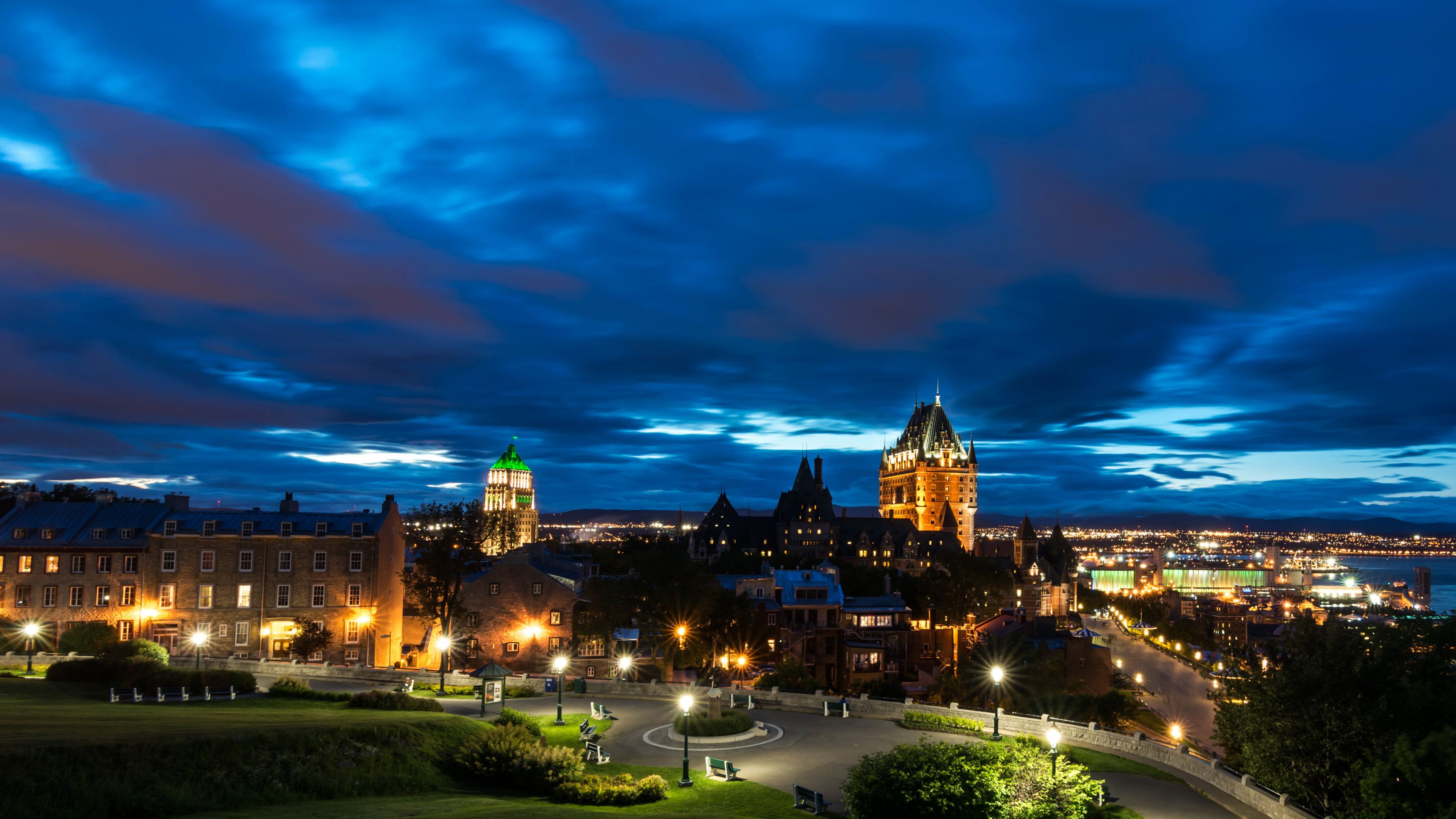 3840x2160 Horizon, Quebec City, Metropolis, Skyline, City Wallpaper in   Resolution