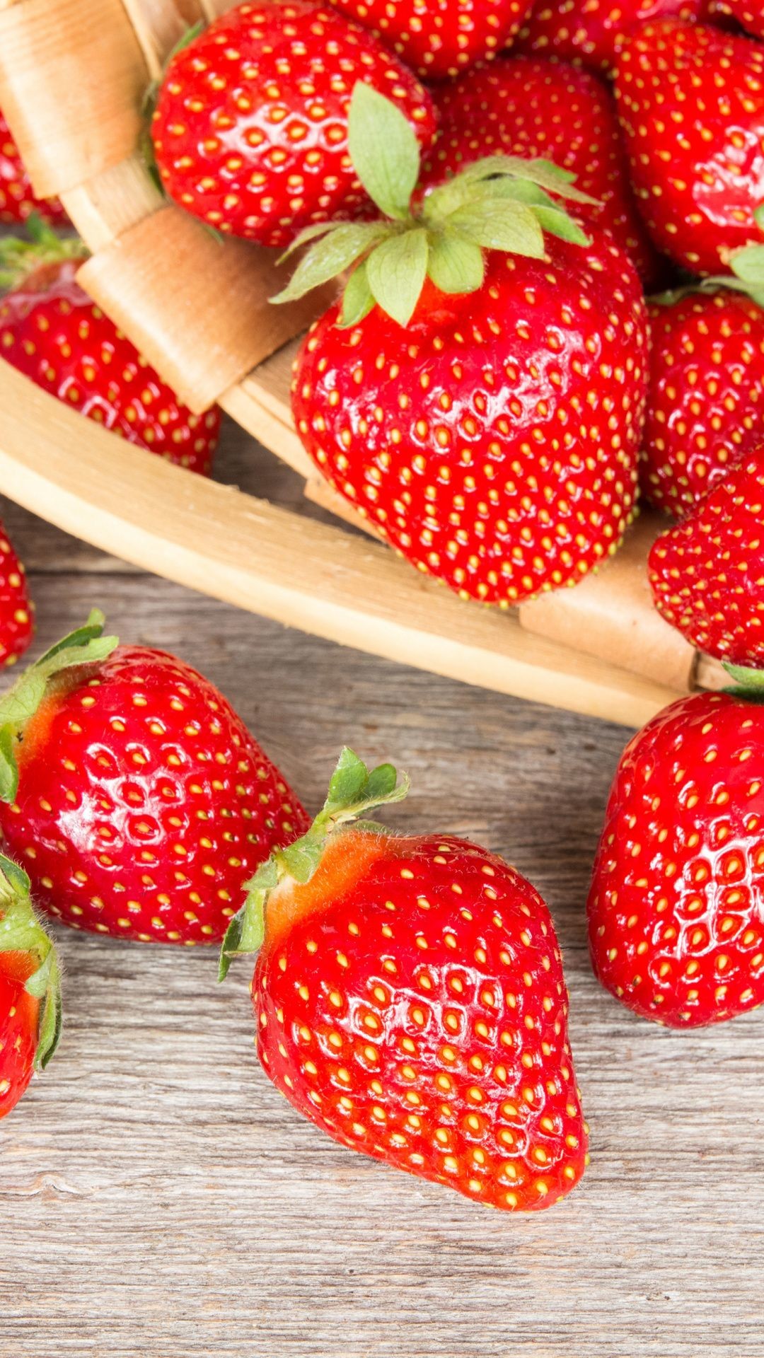 1080x1920 Red fruits, strawberries, fresh,  wallpaper