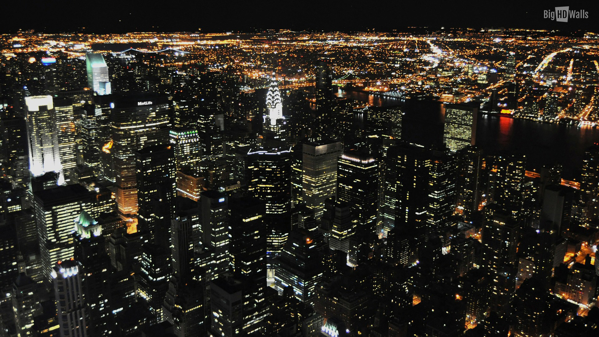 1920x1080 city lights at night NYC