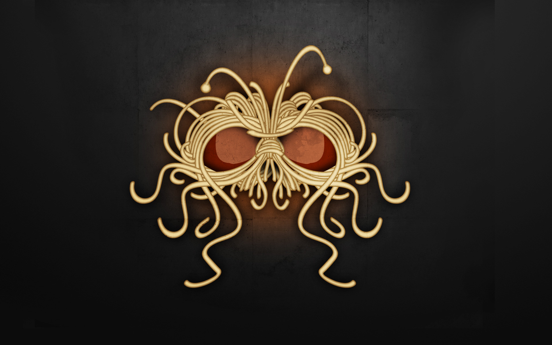 1920x1200 I've created Flying Spaghetti Monster wallpaper. Do with it what you will.  .