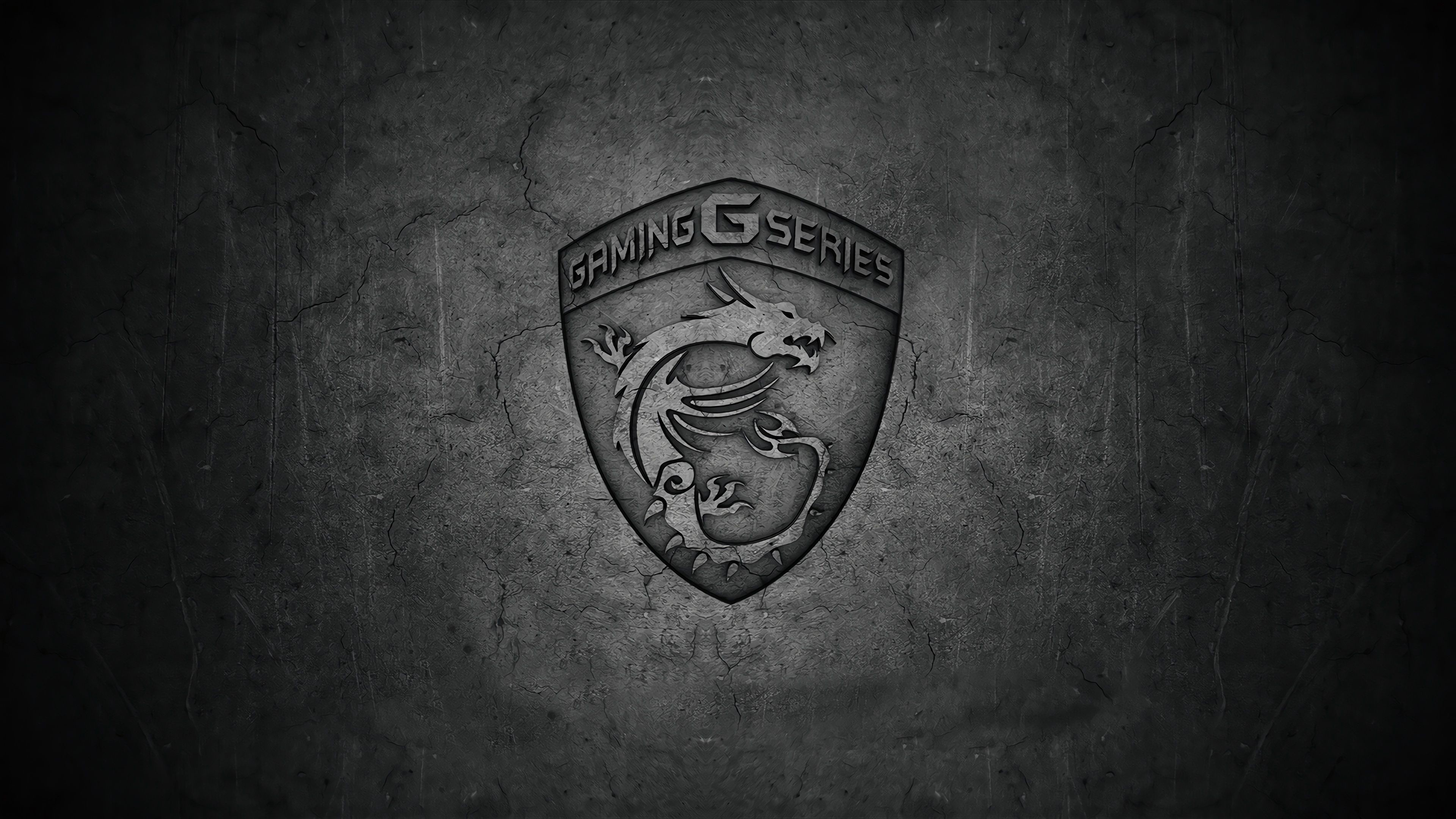 3840x2160 MSI Gaming G Series Dragon Logo 4k wallpaper