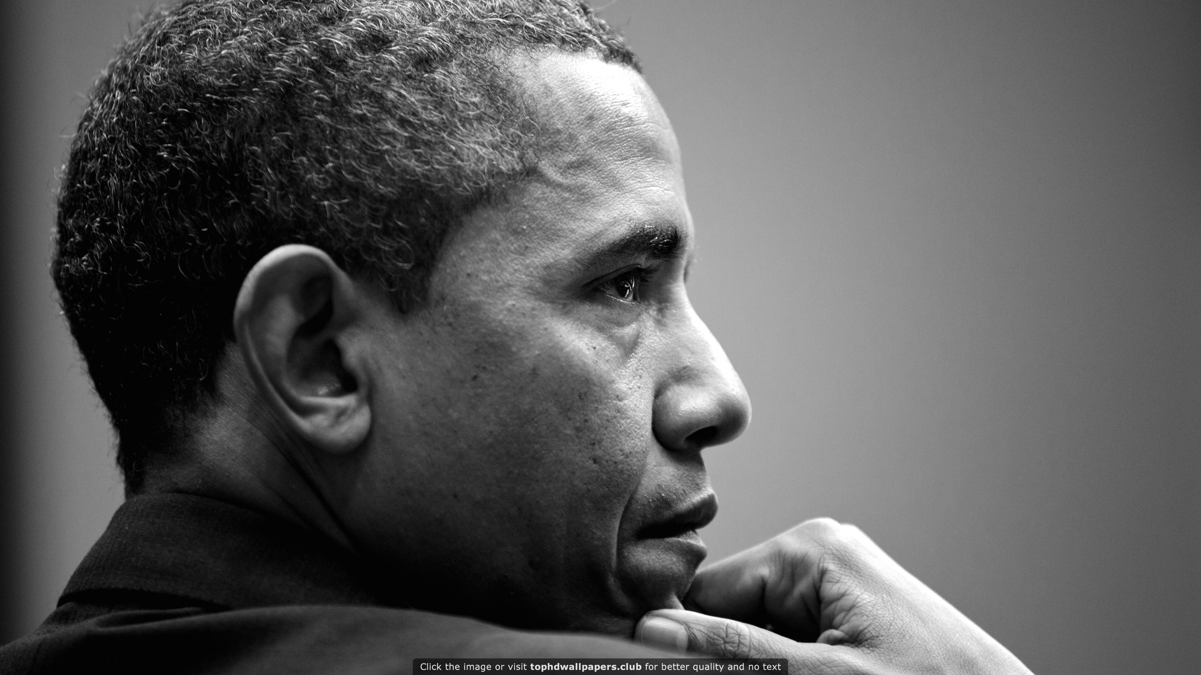 3840x2160 Barack Obama in Black and White HD wallpaper for your PC, Mac or Mobile  device