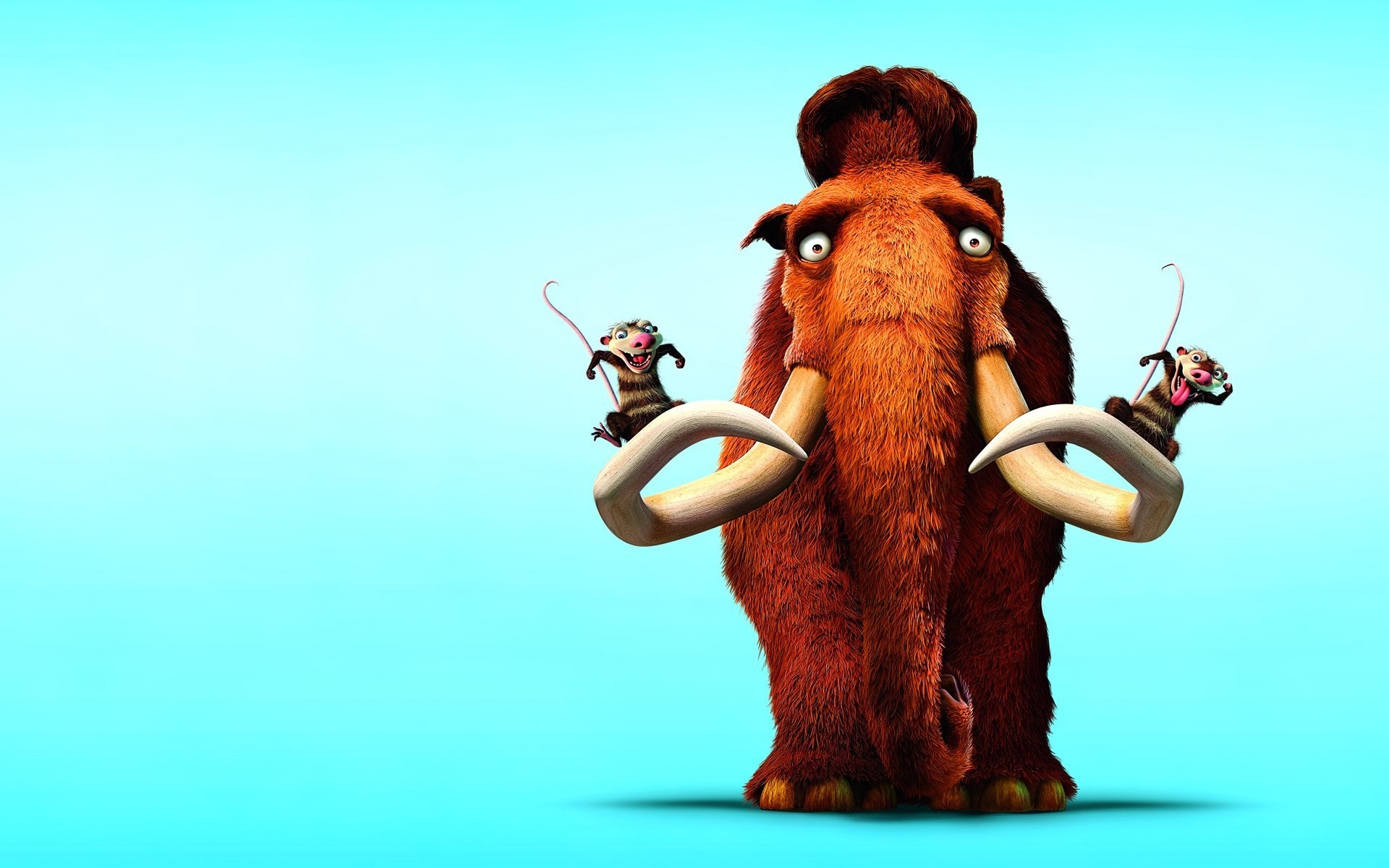 1920x1200 ice age ice age blue background mammoth rodents view