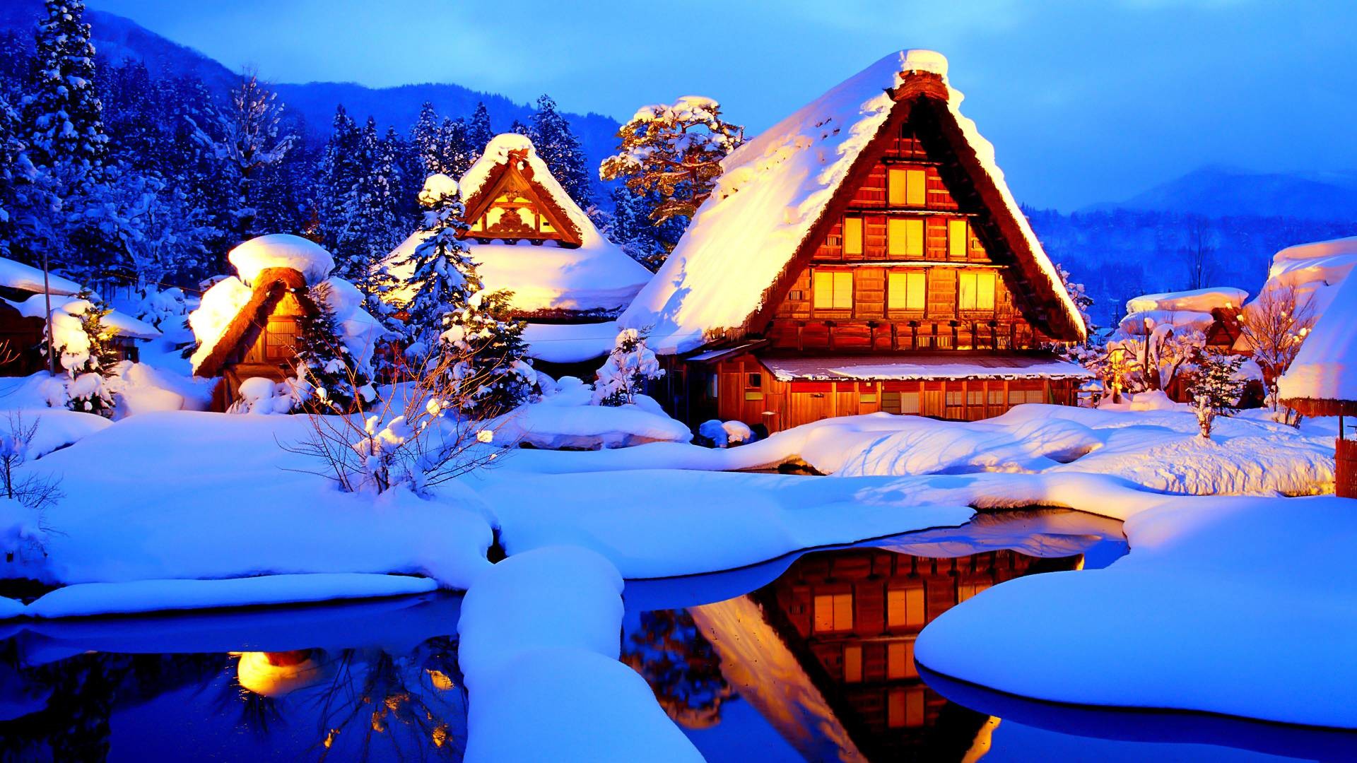 Cozy Winter Cottage Wallpapers  Wallpaper Cave