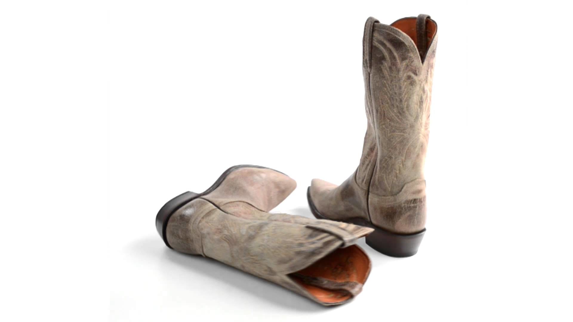 1920x1080 Lucchese Goat Leather Western Boots - 5-Blunt Toe (For Men)