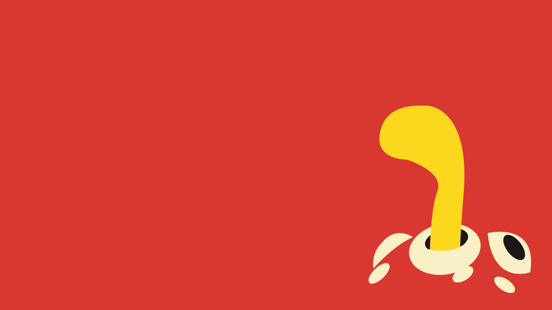 1920x1080 Shuckle, Minimalism, Red Background wallpaper thumb