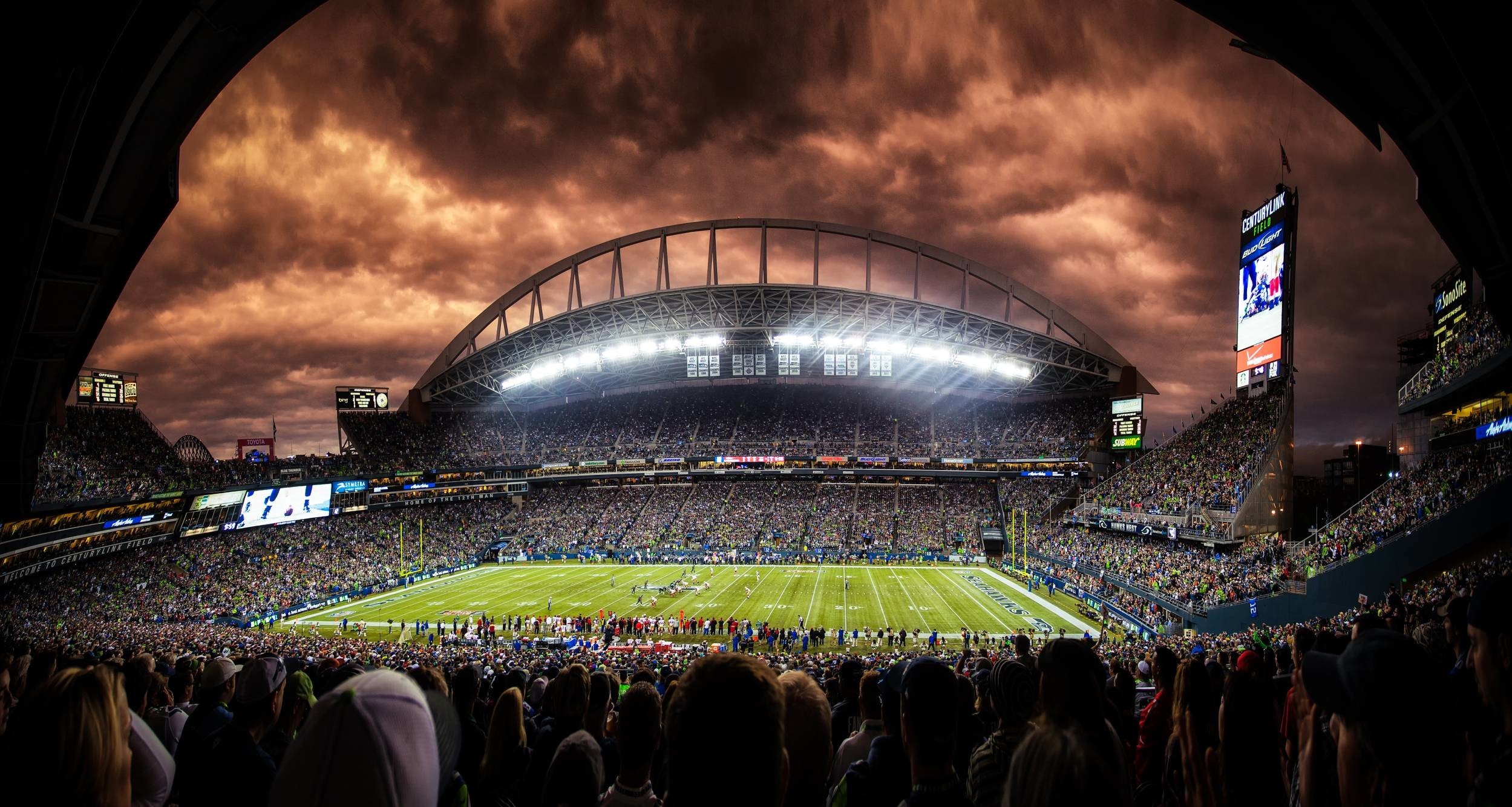 2499x1334  2013 Seattle Seahawks nfl football Qwest stadium g wallpaper .