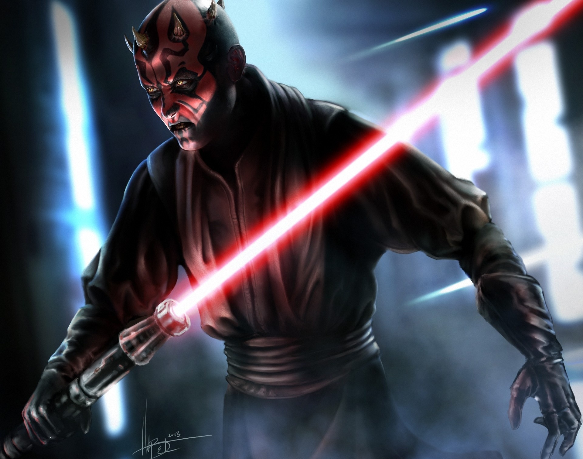 1920x1511 jedi, darth maul, sith, star wars, art, sith lord Wallpapers Pictures