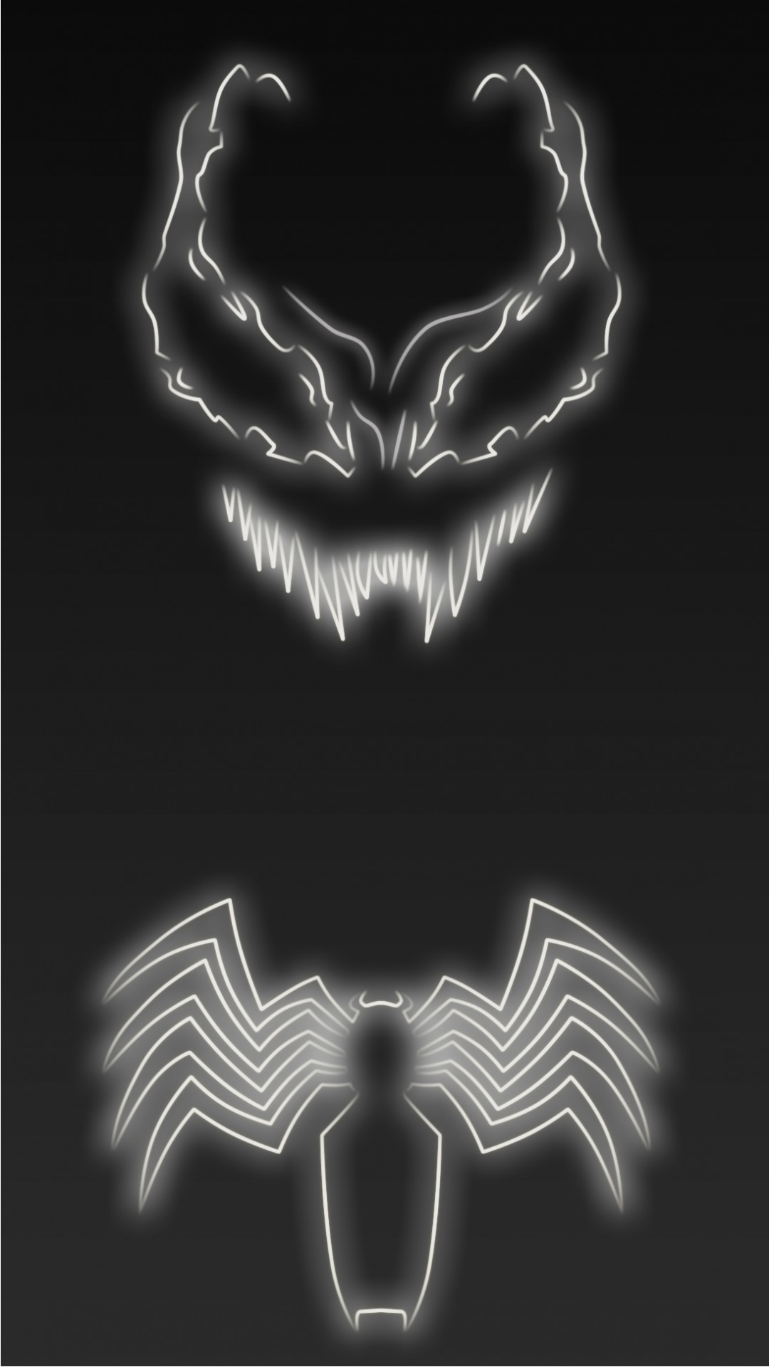 1080x1920 Download Neon Light Venom 1080 x 1920 Wallpapers - 4644322 - neon light  superhero marvel comics venom spiderman | mobile9