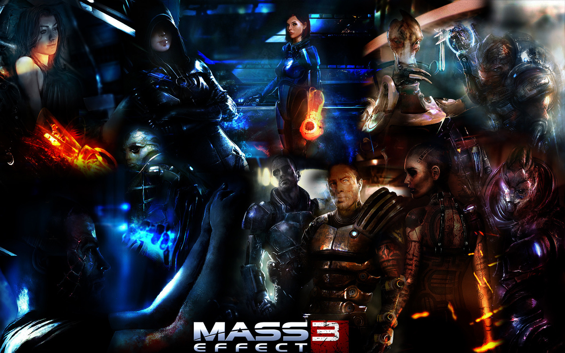 1920x1200 Mass Effect 3 Characters Wallpaper