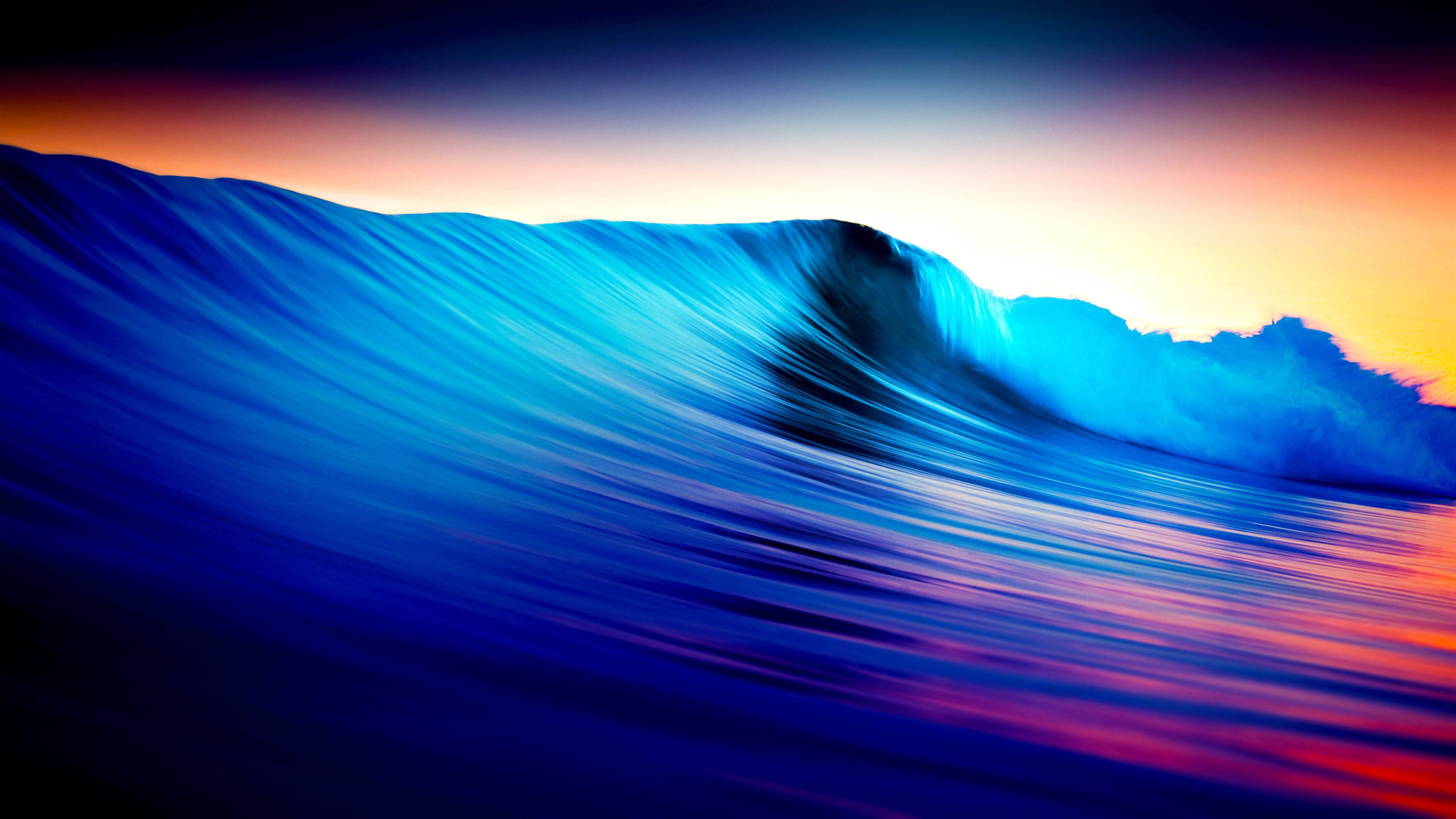 3840x2160 Amazing Colored Waves  wallpaper