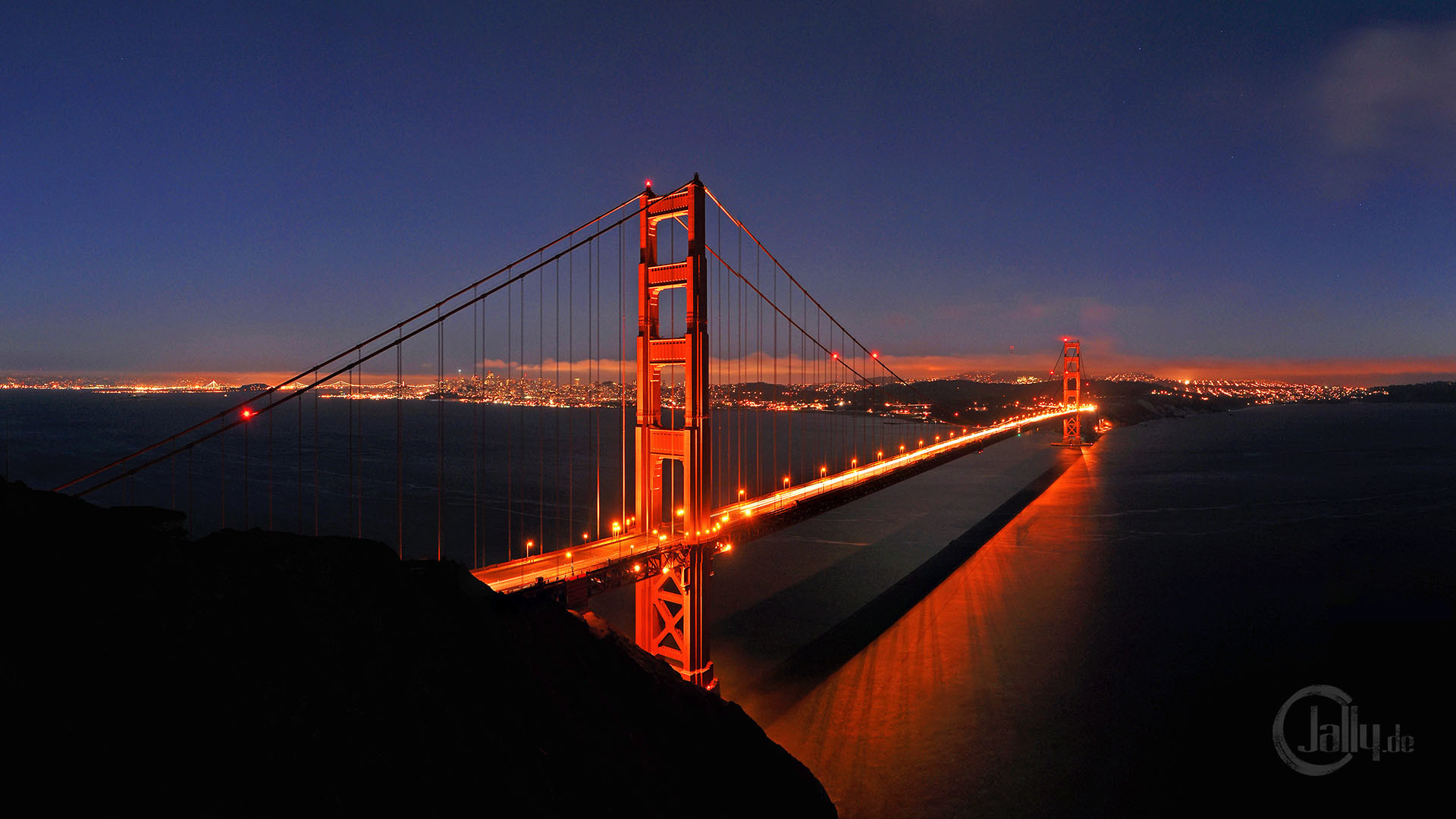 1920x1080 Golden Gate Bridge Nights HD Wallpaper 21 - 1920 X 1080