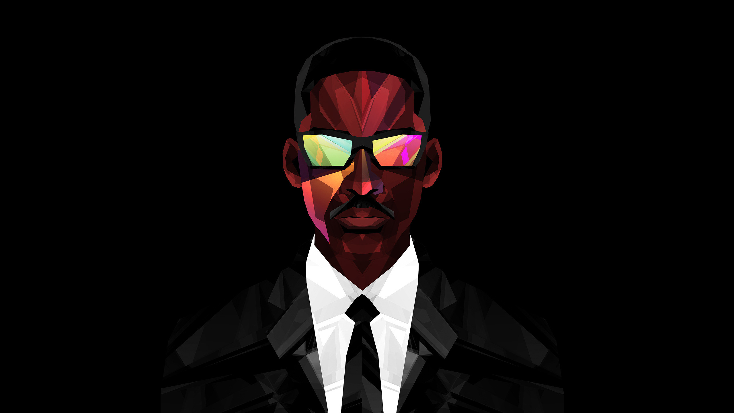 2560x1440 iPhone Low Poly Men in Black Will Smith - Wallpaper | iPhone Wallpapers  Black | Pinterest | Low poly and Wallpaper