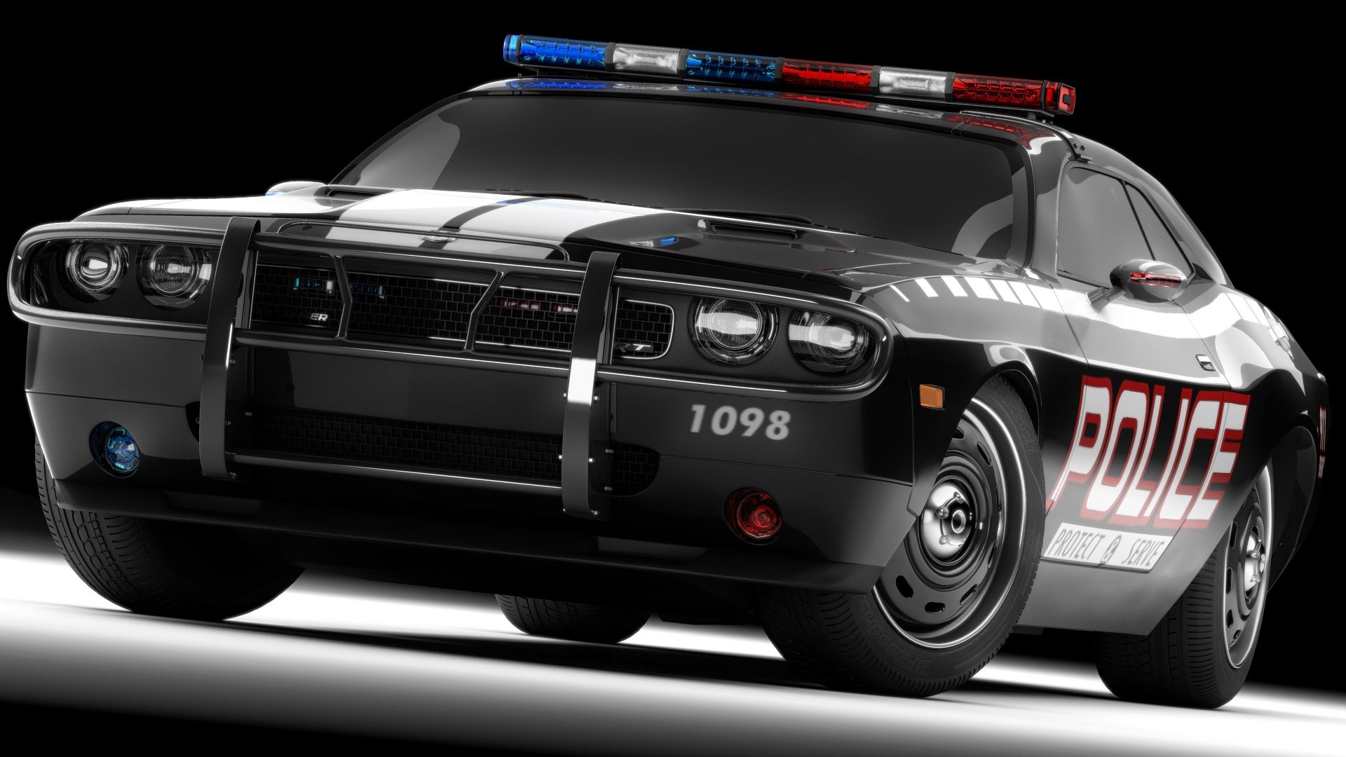 1920x1080 Dodge Challenger Police Car