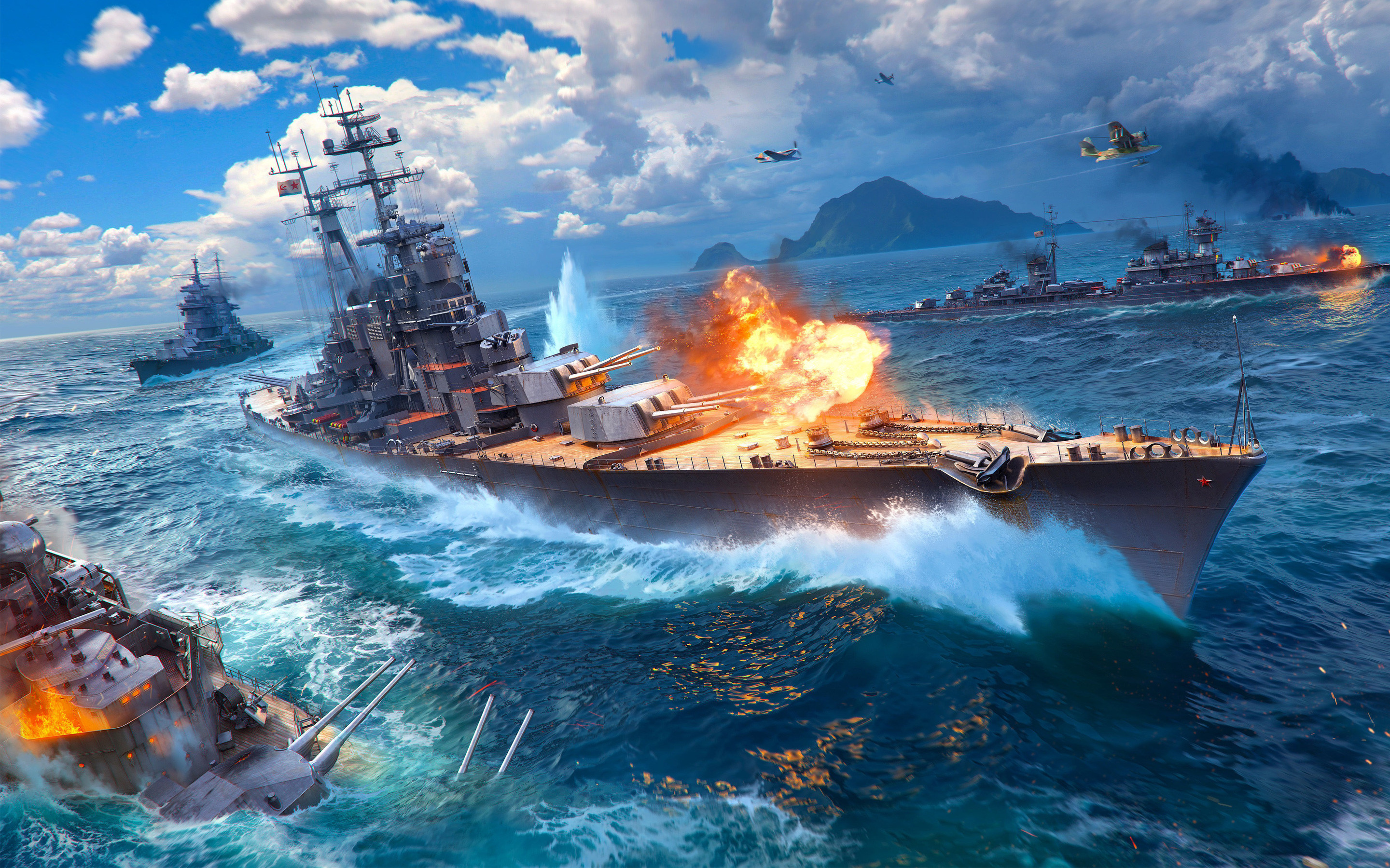 2880x1800 ...  World of Warships Game 4K Wallpapers HD Wallpaper