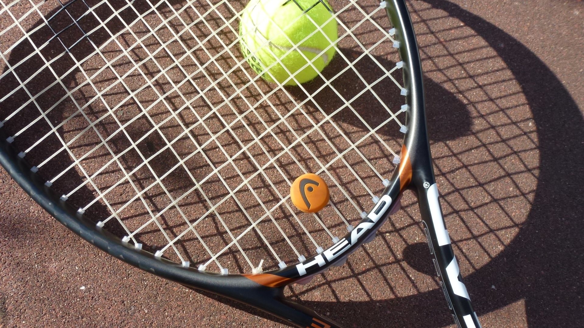 1920x1080 HD Wallpaper 3: Tennis Racket and Tennis Ball