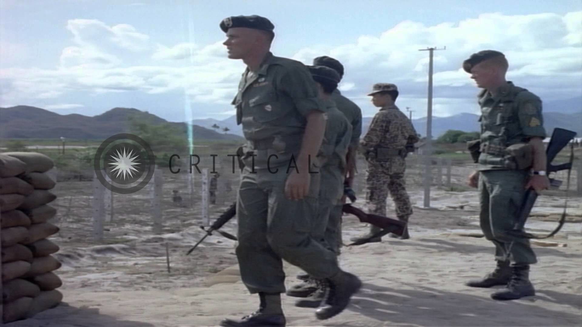 1920x1080 US Army Special Forces officers and Vietnamese officers discuss near  sandbagged b...HD Stock Footage - YouTube