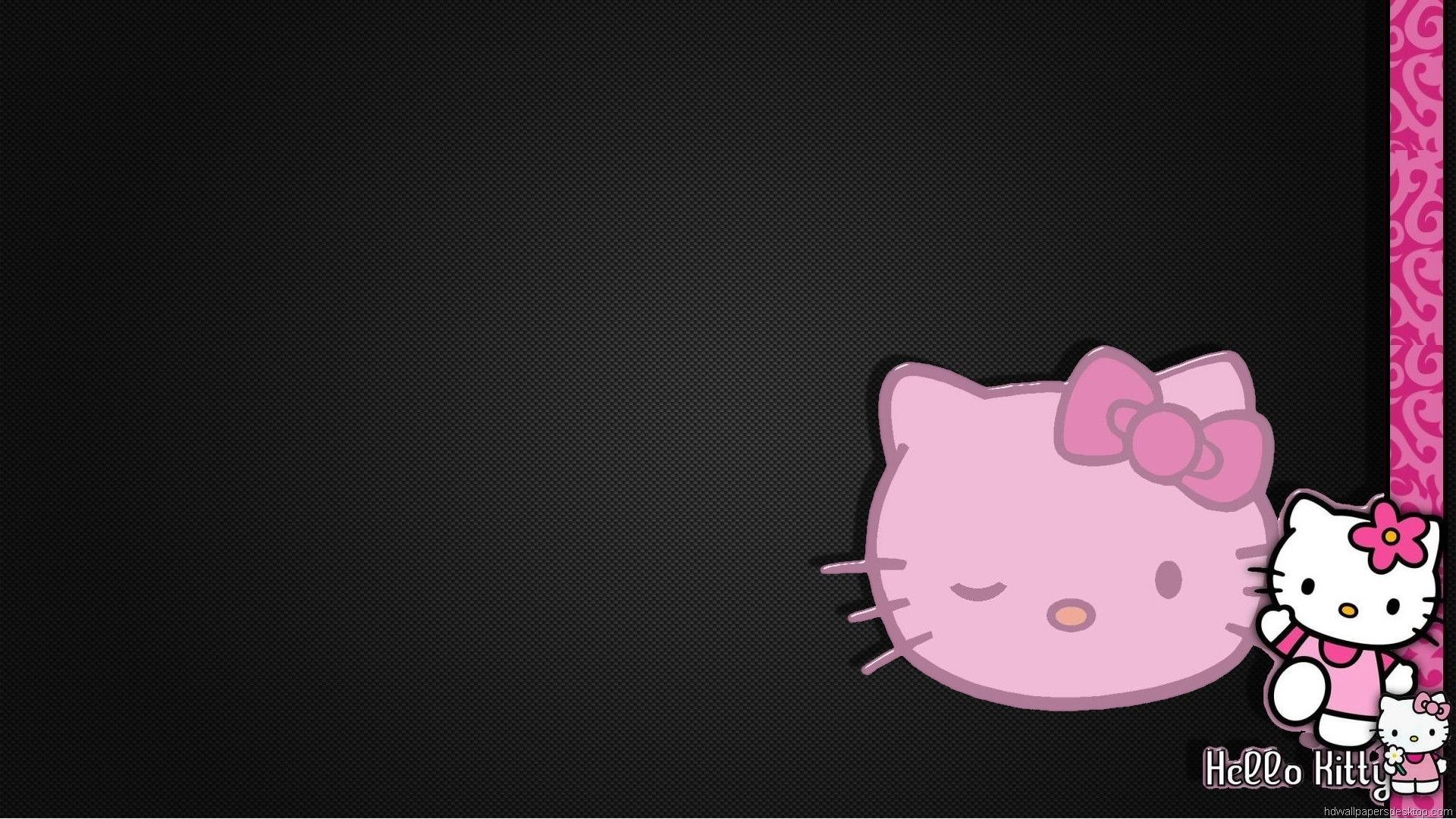 1920x1080 Hello Kitty Black Wallpapers Background As Wallpaper HD