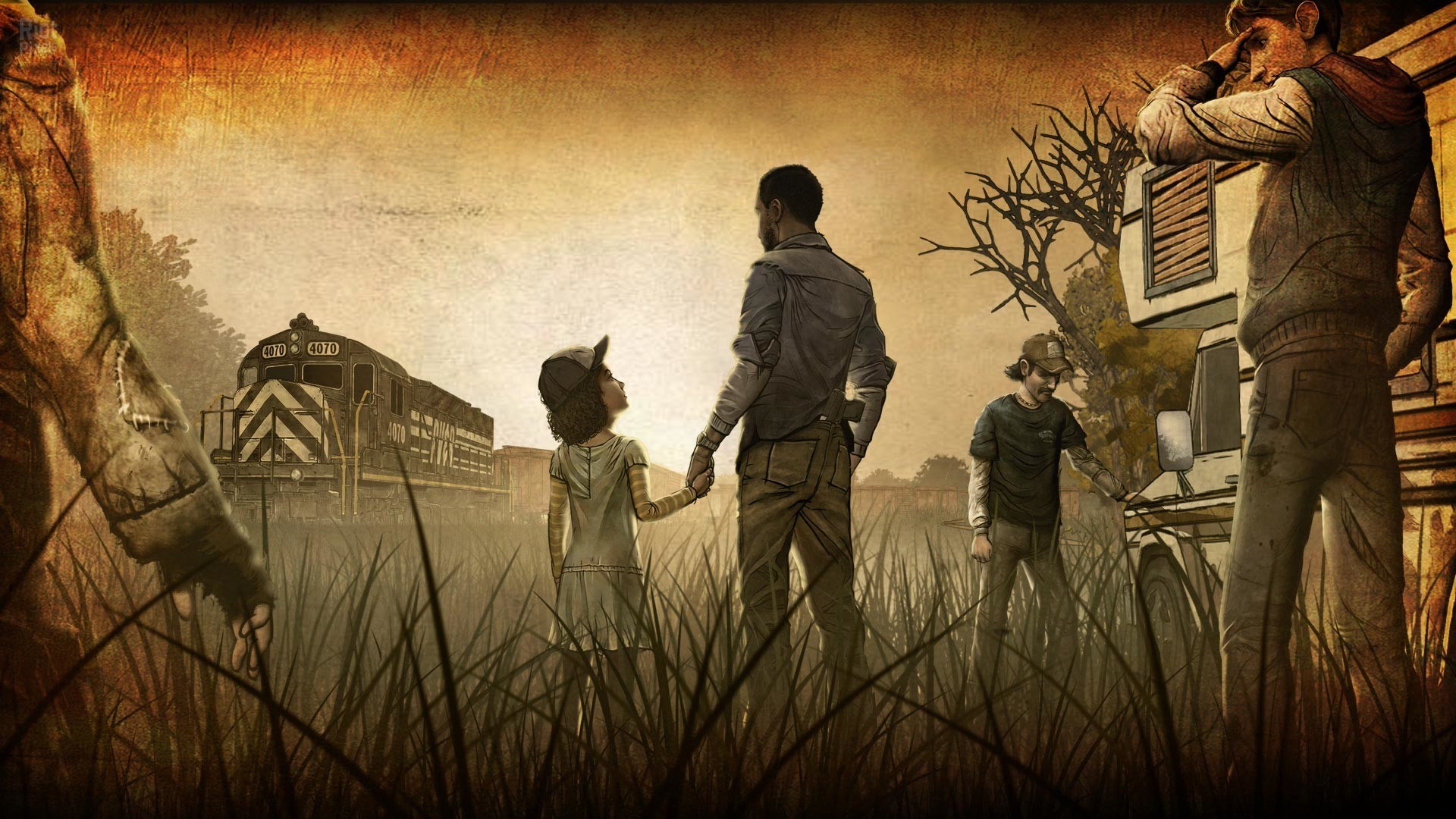 1920x1080 The Walking Dead Game Wallpaper