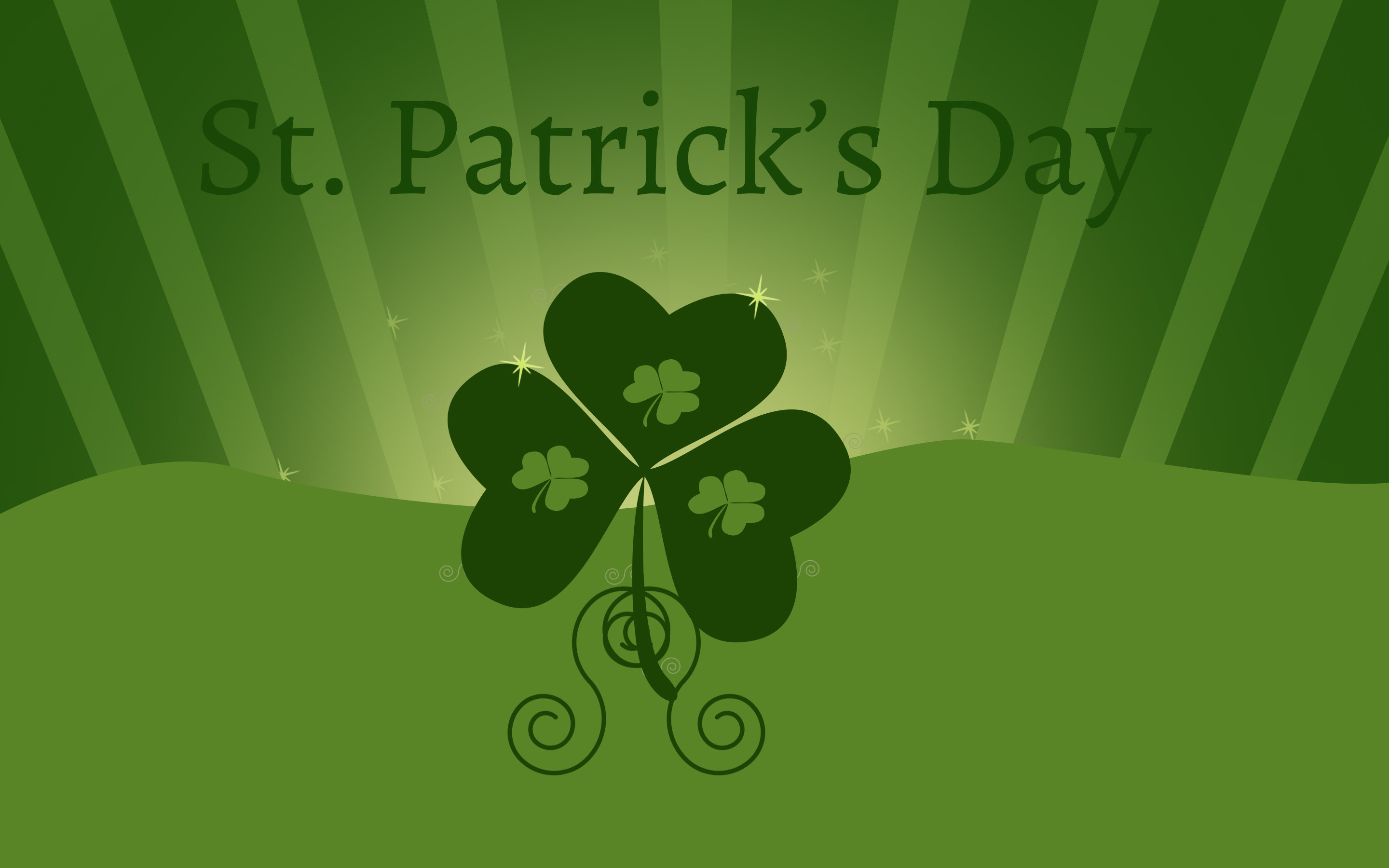 2880x1800 Holiday - St. Patrick's Day Clover Green Wallpaper