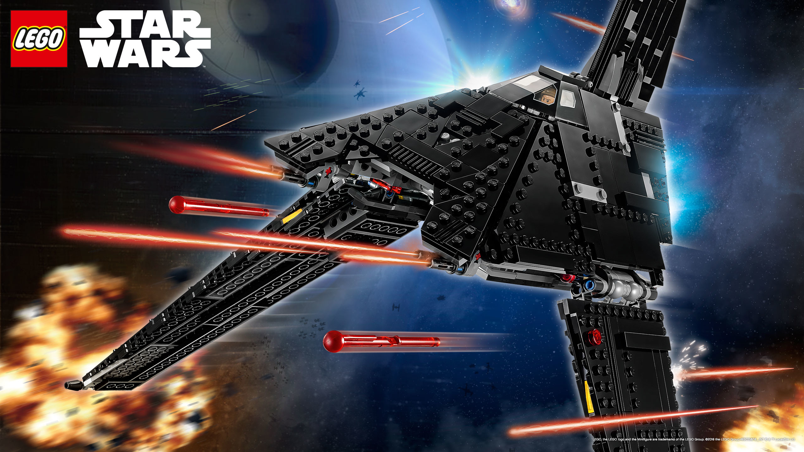 2560x1440 Landscape Â· Vertical. Download the LEGOÂ® Star Warsâ¢ 75156 Krennic's  Imperial Shuttle Wallpaper