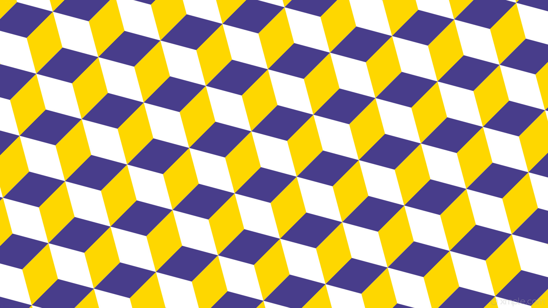 1920x1080 wallpaper yellow 3d cubes purple white gold dark slate blue #ffffff #ffd700  #483d8b