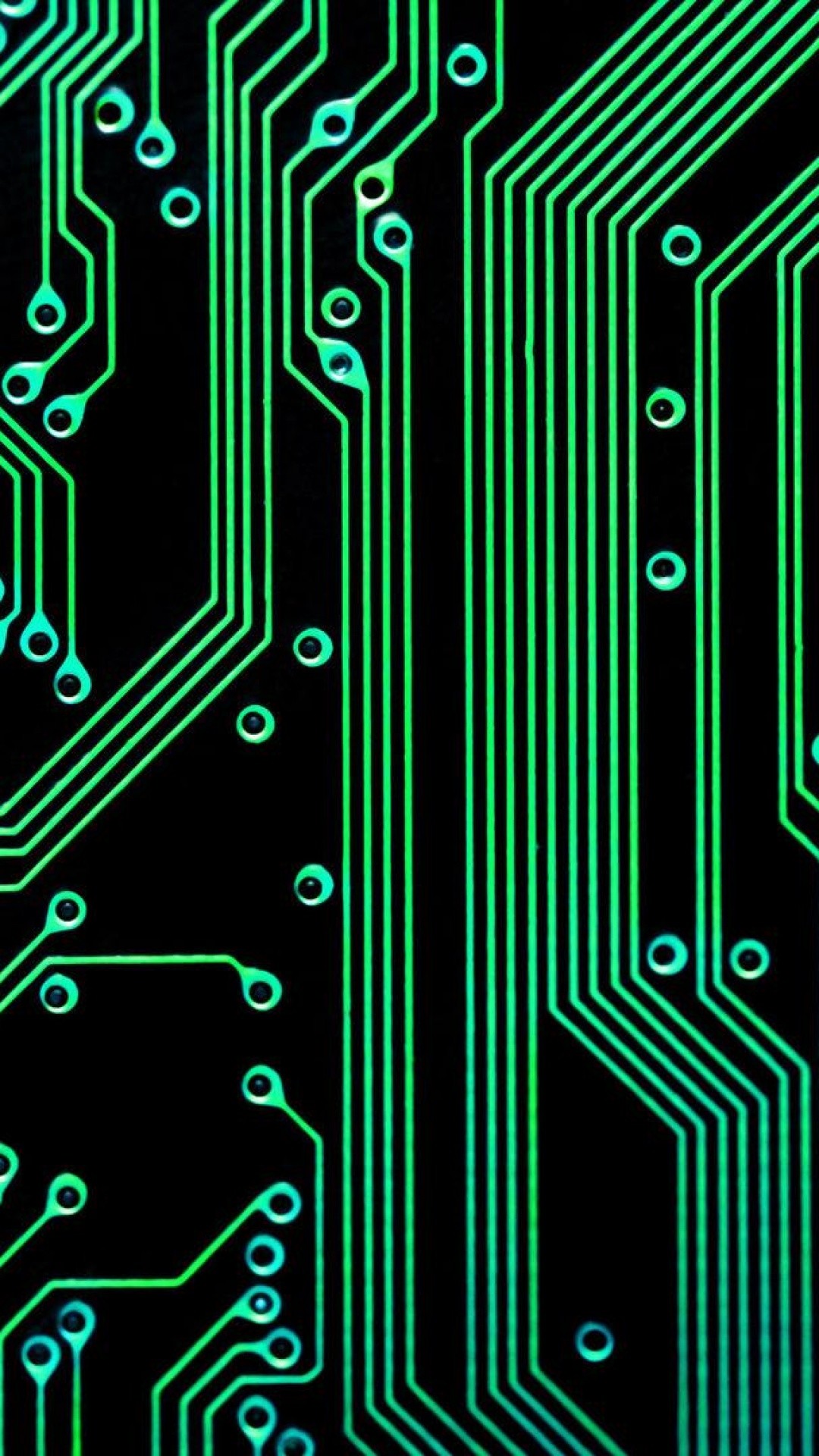1080x1920 Electronic Circuit Green Black Android Wallpaper ...