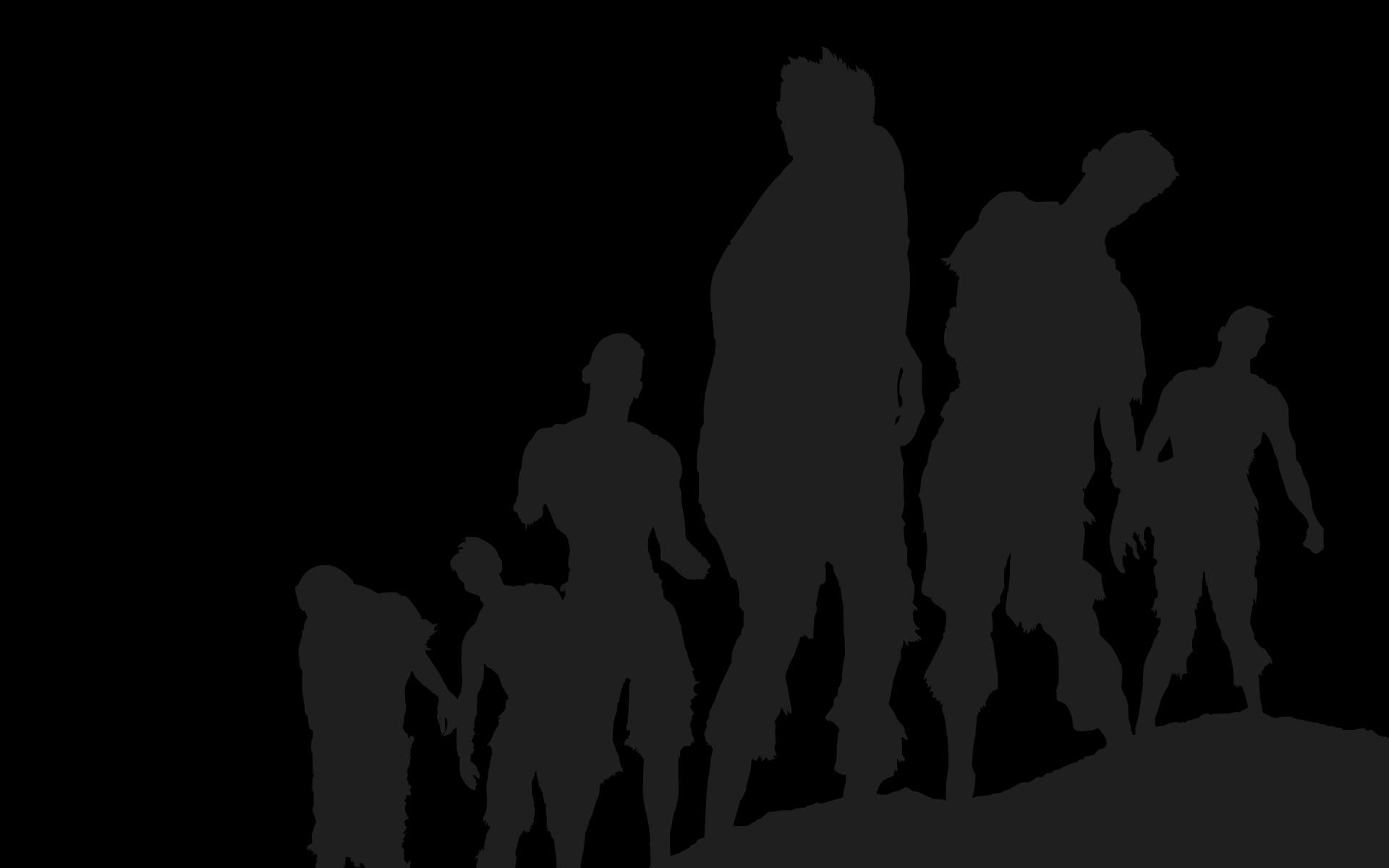 1920x1200 Zombie Outlines Wallpaper 52287