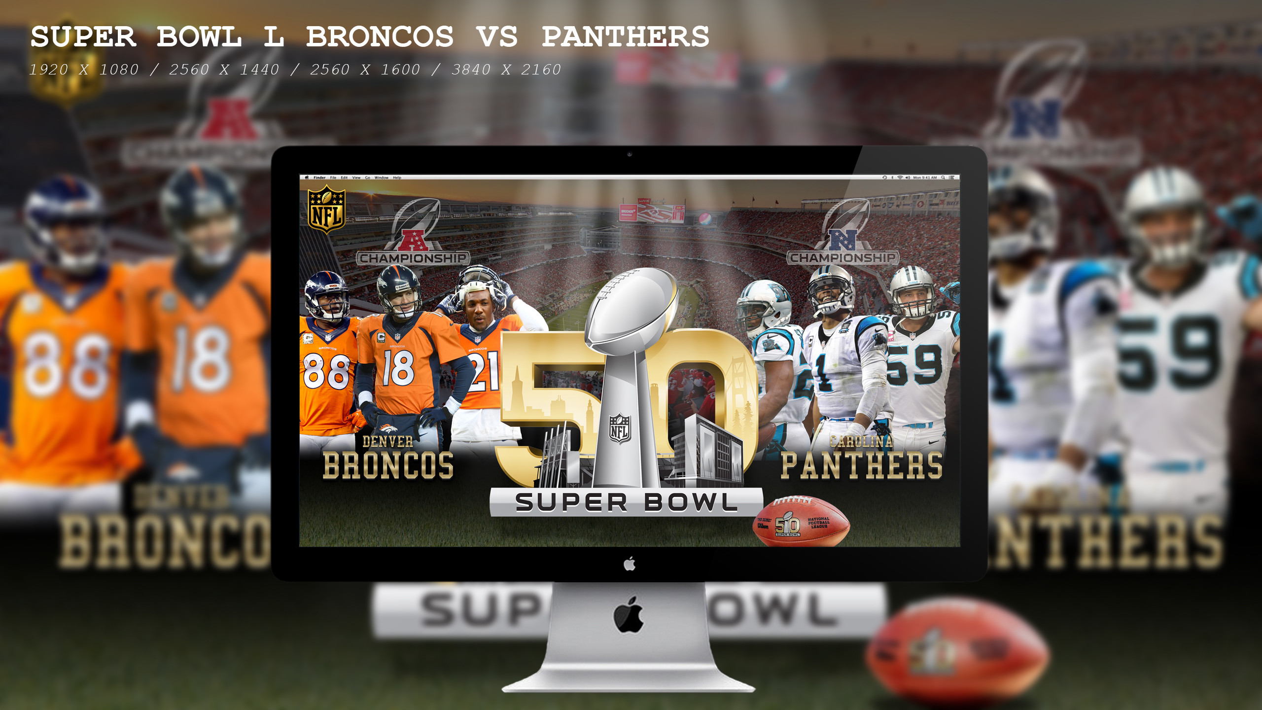 2560x1440 bigrob2515 6 2 Super Bowl L Broncos Vs Panthers Wallpaper HD by BeAware8