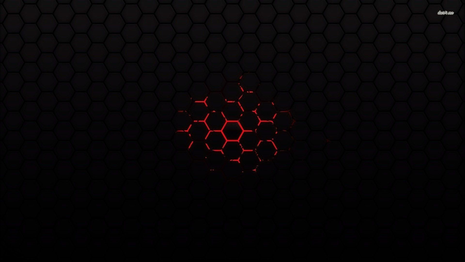 1920x1080 Red on black honeycomb pattern wallpaper - Abstract wallpapers .