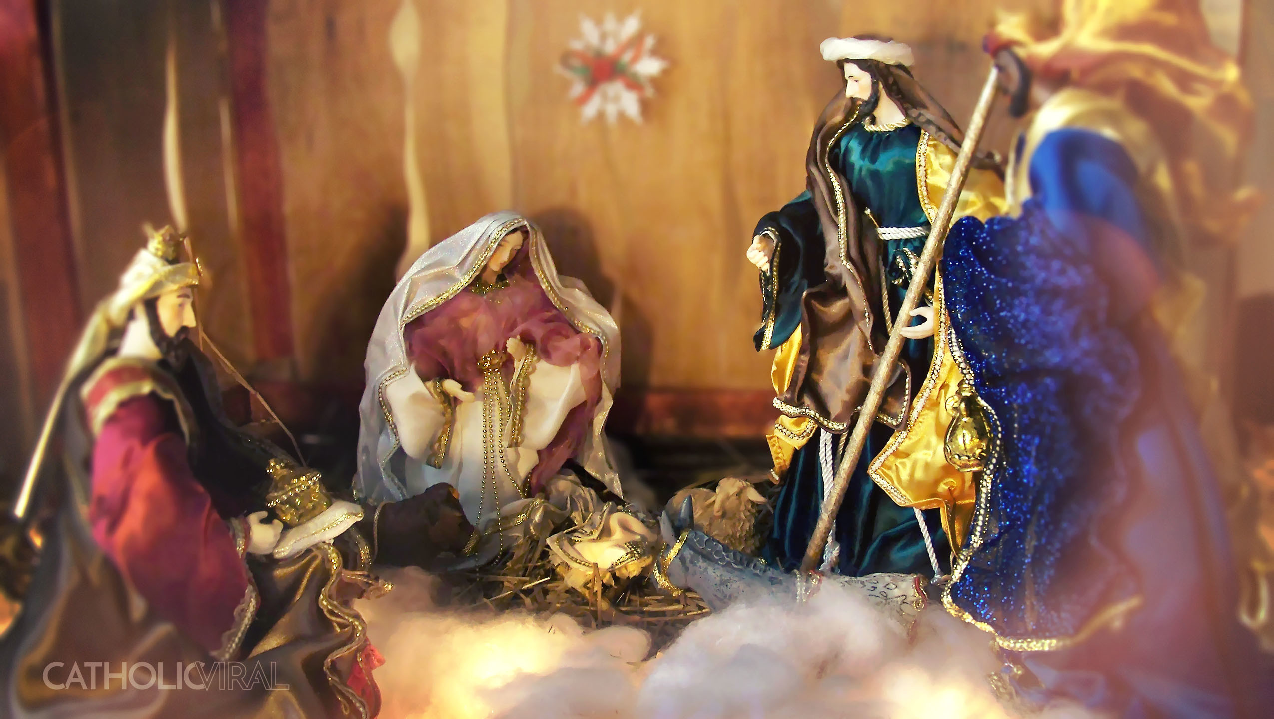 2550x1440 ... Christmas Wallpapers - Nativity Creche Scene. Share!