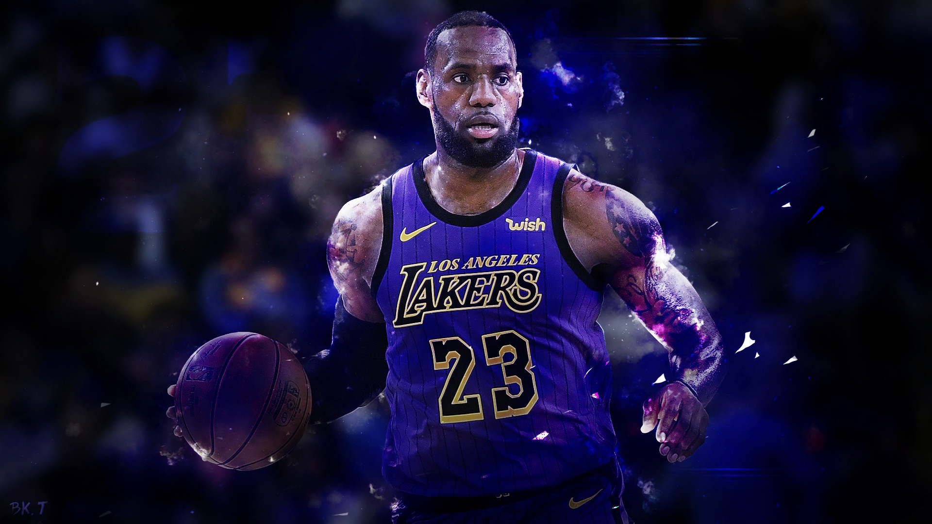 1920x1080 ... LeBron James Lakers Wallpaper HD 2019 by BkTiem